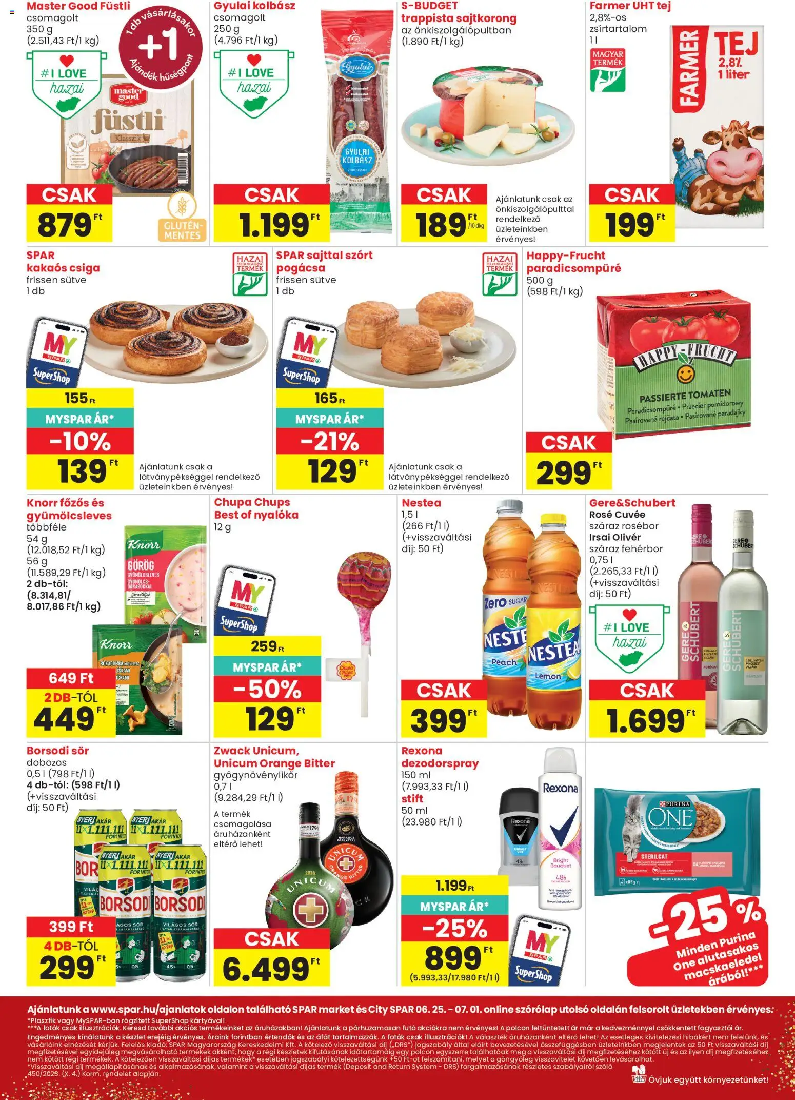 Spar akciós ujság - amely érvényes a következő dátumtól: 25.06.2026 | Oldal: 2