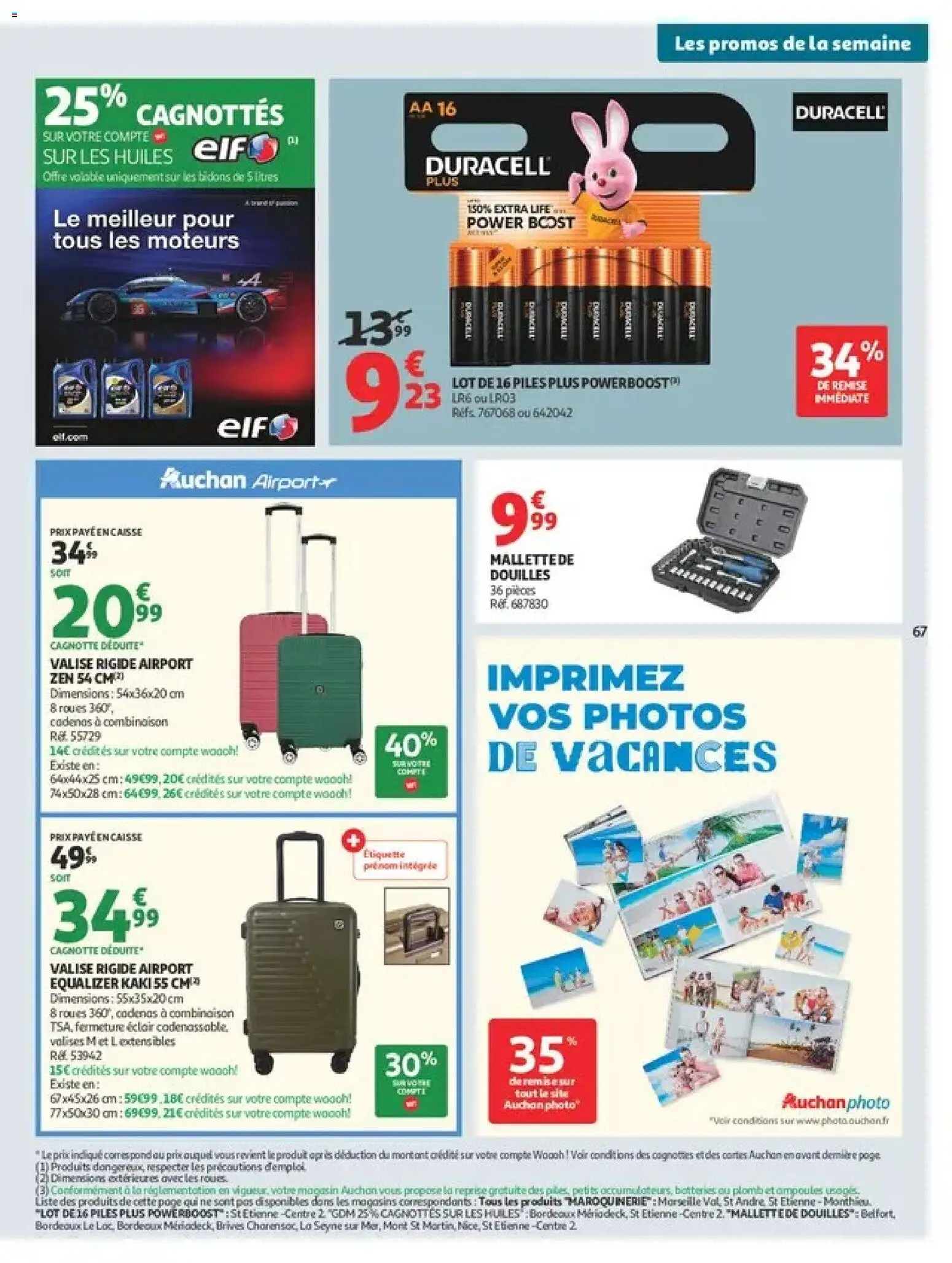 {H1} | Page: 67 | Produits: Ampoules, Valise rigide, Piles, Valise