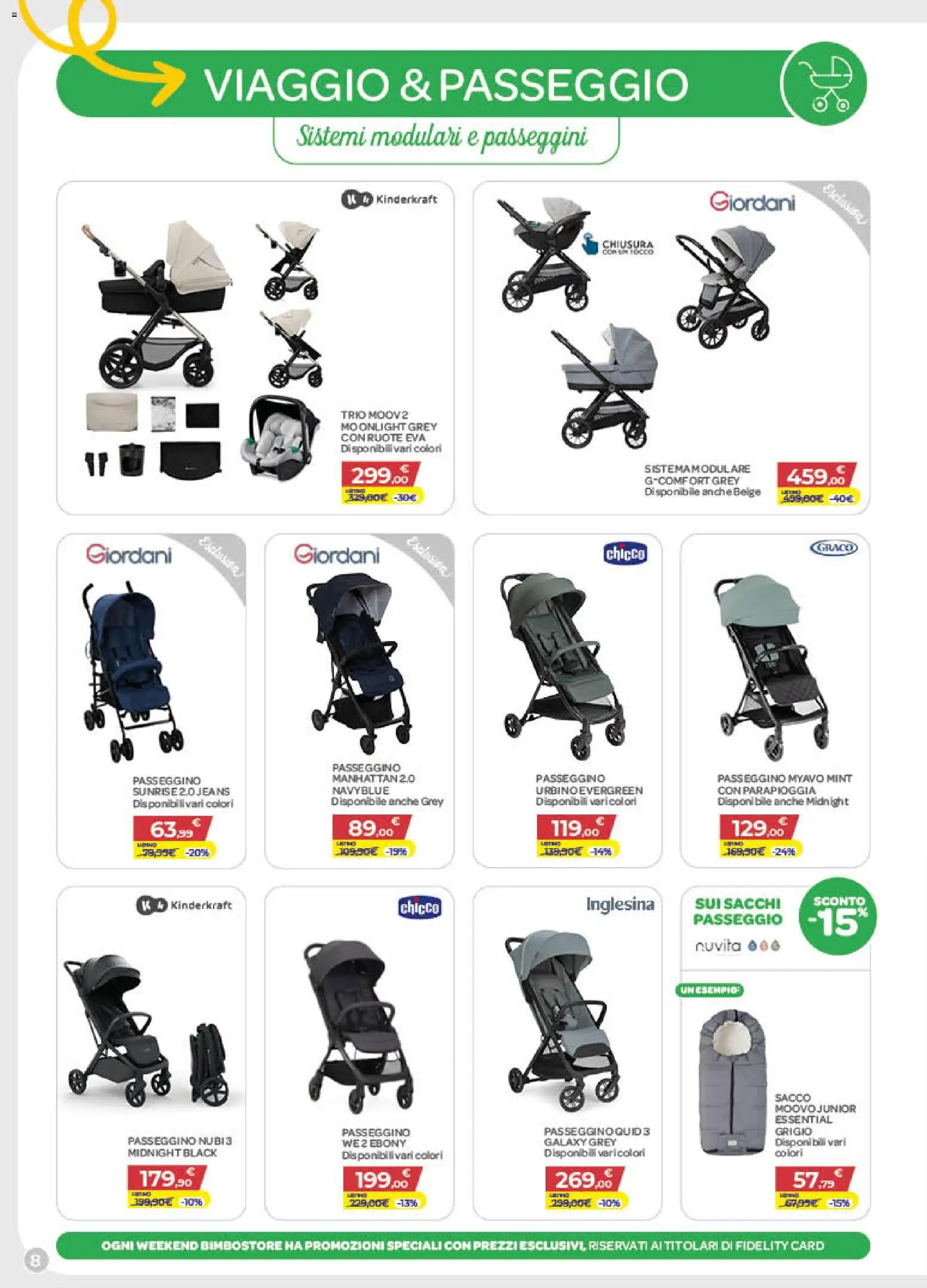 Volantino Bimbo store del 27/08/2026 | Pagina: 8 | Prodotti: Passeggino
