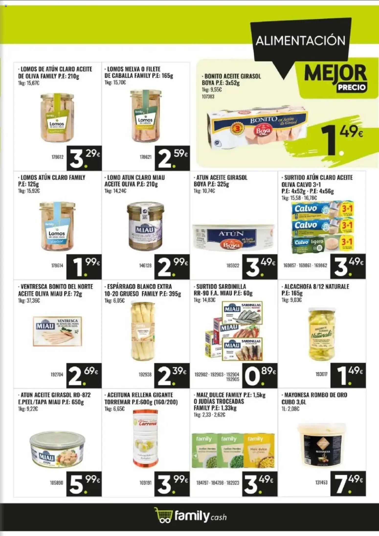 Family Cash folleto │ válido desde el 08.06.2026 | Página: 11 | Productos: Sardinillas, Οθόνη προβολής, Filete, Σταθμός εργασίας
