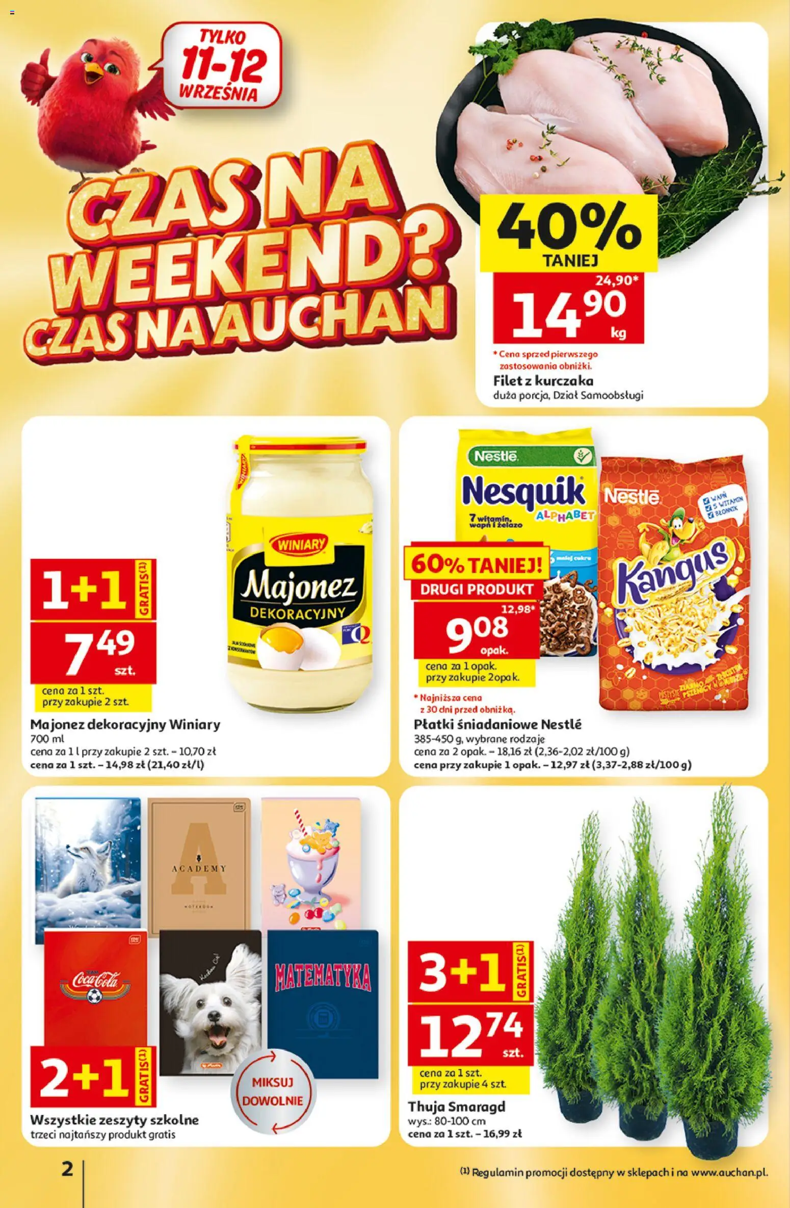 Auchan gazetka - 30 Lat Hipermarket od 10.09.2026 | Strona: 2 | Produkty: Żelazo, Filet, Płatki, Majonez