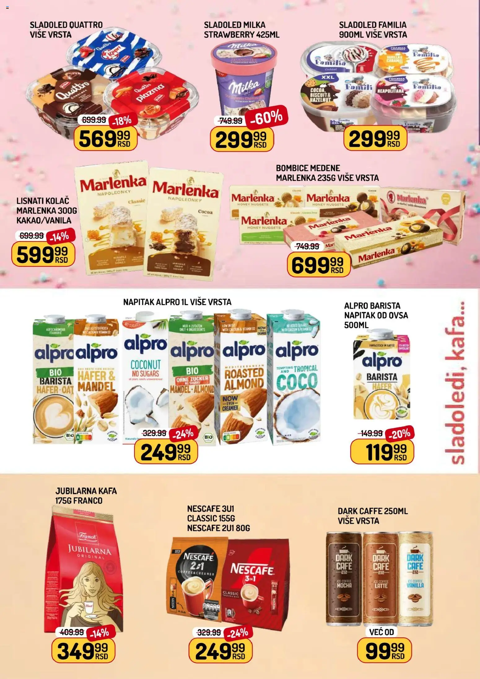 Aman katalog - važi od 08.05.2026 | Strana: 6 | Proizvode: Sladoled, Alpro, Kafa, Čokolada