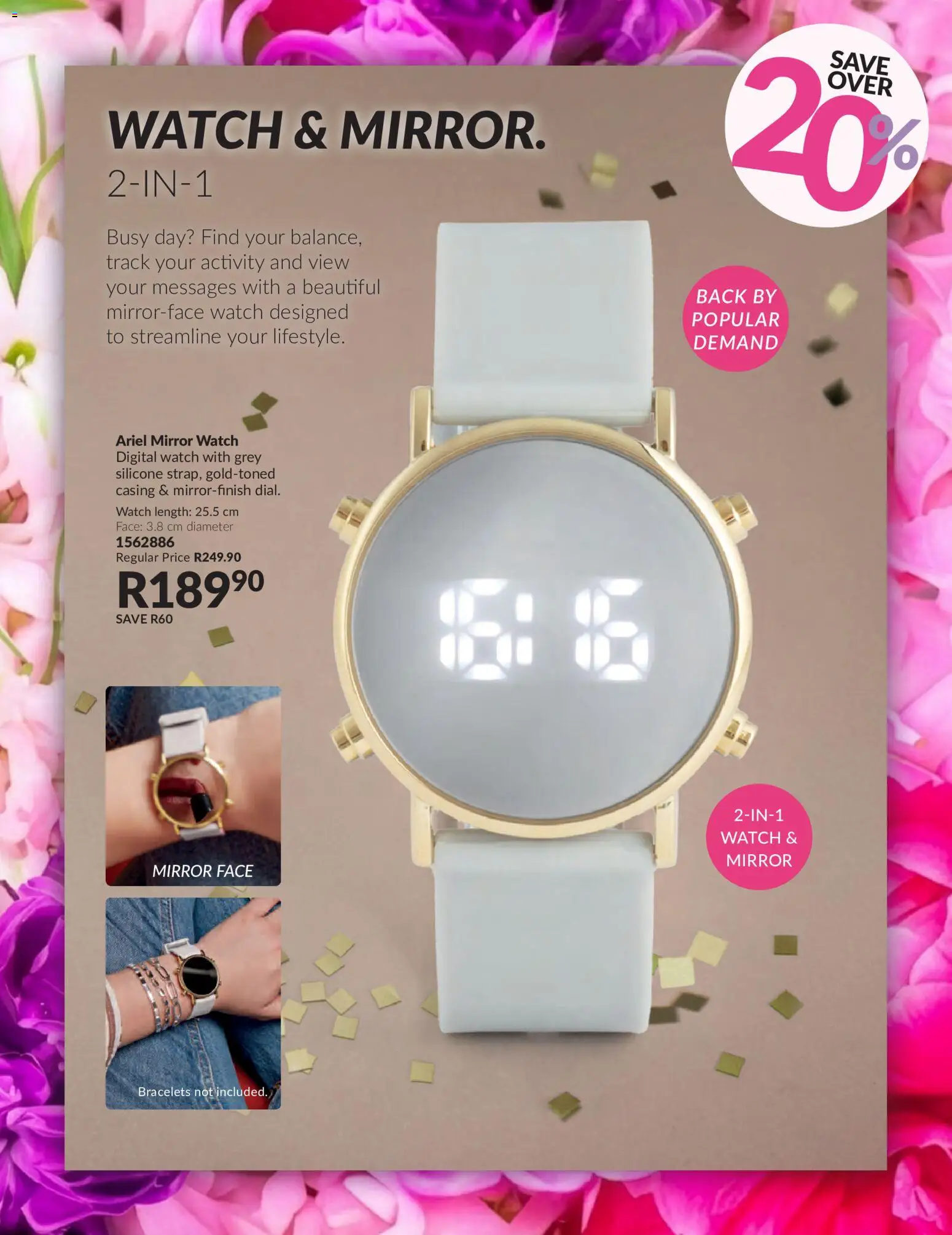 New Avon catalogue – valid from 22.05.2026 | Page: 29 | Products: Watch, Mirror, Silicone