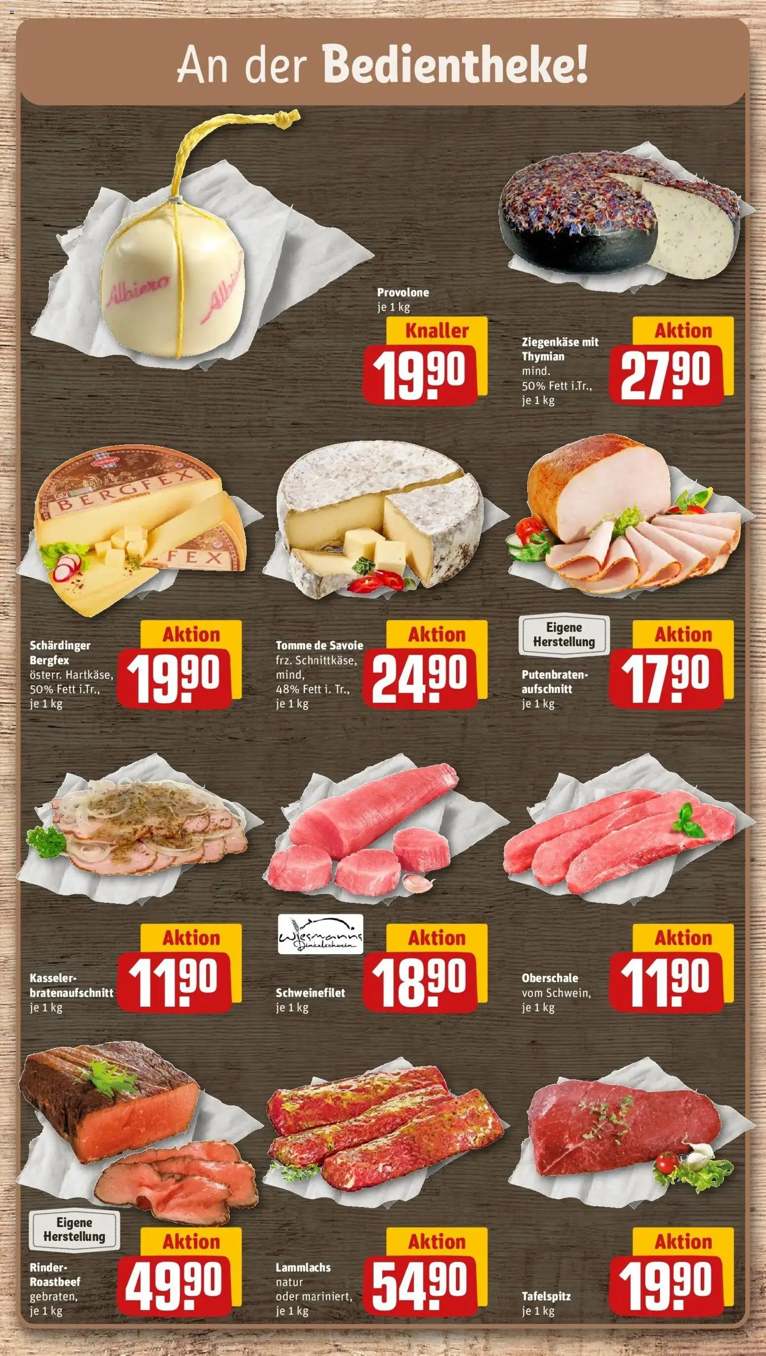 REWE Prospekt ab 31.08.2026 zum Blättern » Angebote | Seite: 8 | Produkte: Tafelspitz, Ziegenkäse, Roastbeef, Schweinefilet
