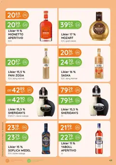 Pogląd oferty "Eurocash gazetka - Katalog Alkoholowy" - ważna od 01.09.2026 | Strona: 44 | Produkty: Słony karmel, Sheridan's, Soplica