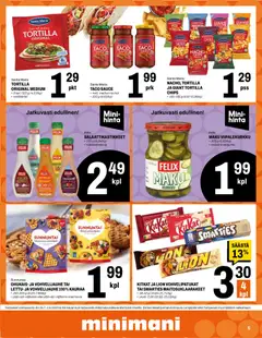 Minimani-mainoslehti voimassa 29/07/2026 alkaen | Sivu: 5 | Tuotteet: Chili, Kurkku, Tortilla, Hunaja