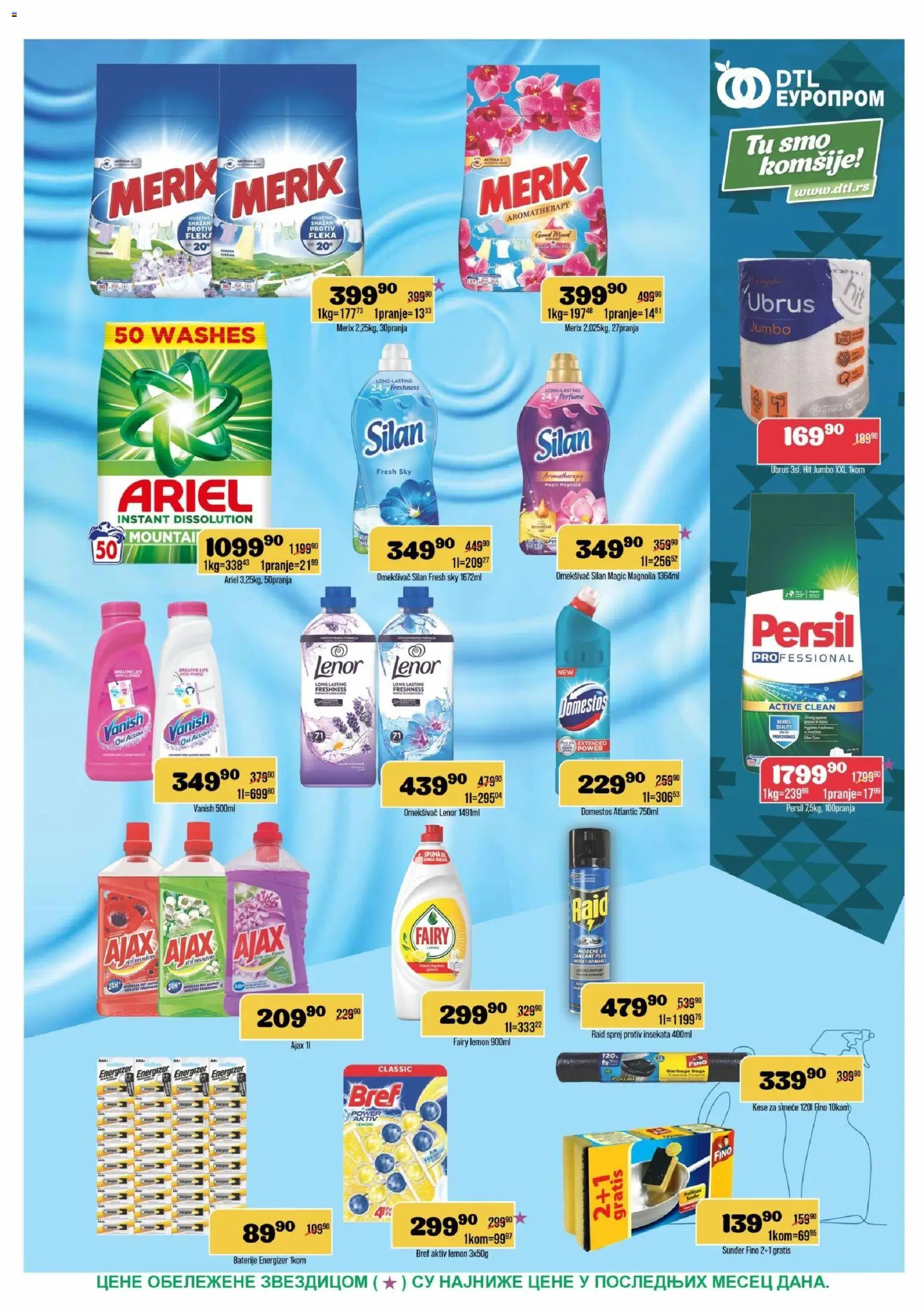 Europrom katalog - važi od 12.08.2026 | Strana: 11 | Proizvode: Lenor, Ubrus, Silan, Ajax
