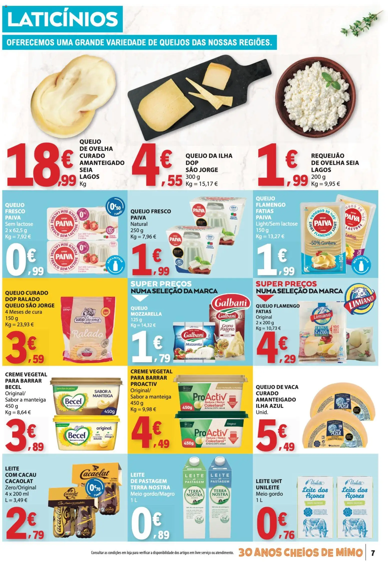 E.Leclerc folheto │ válido de 16/07/2026 | Página: 7 | Produtos: Leite, Manteiga, Requeijão, Creme