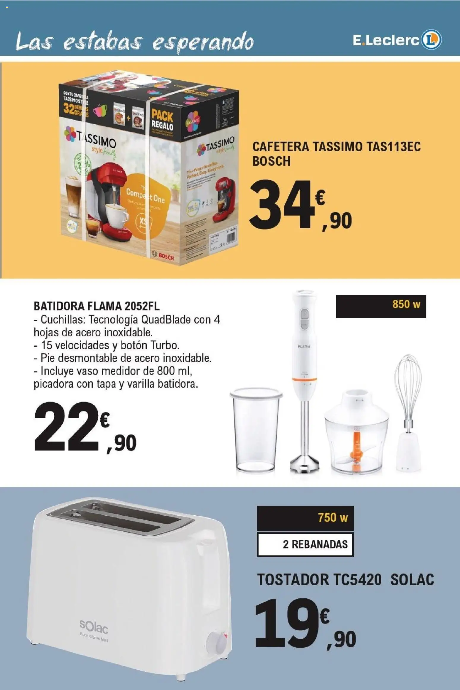 E.Leclerc folleto Electro │ válido desde el 14/10/2026 | Página: 11 | Productos: Cafetera, Batidora, Tostador