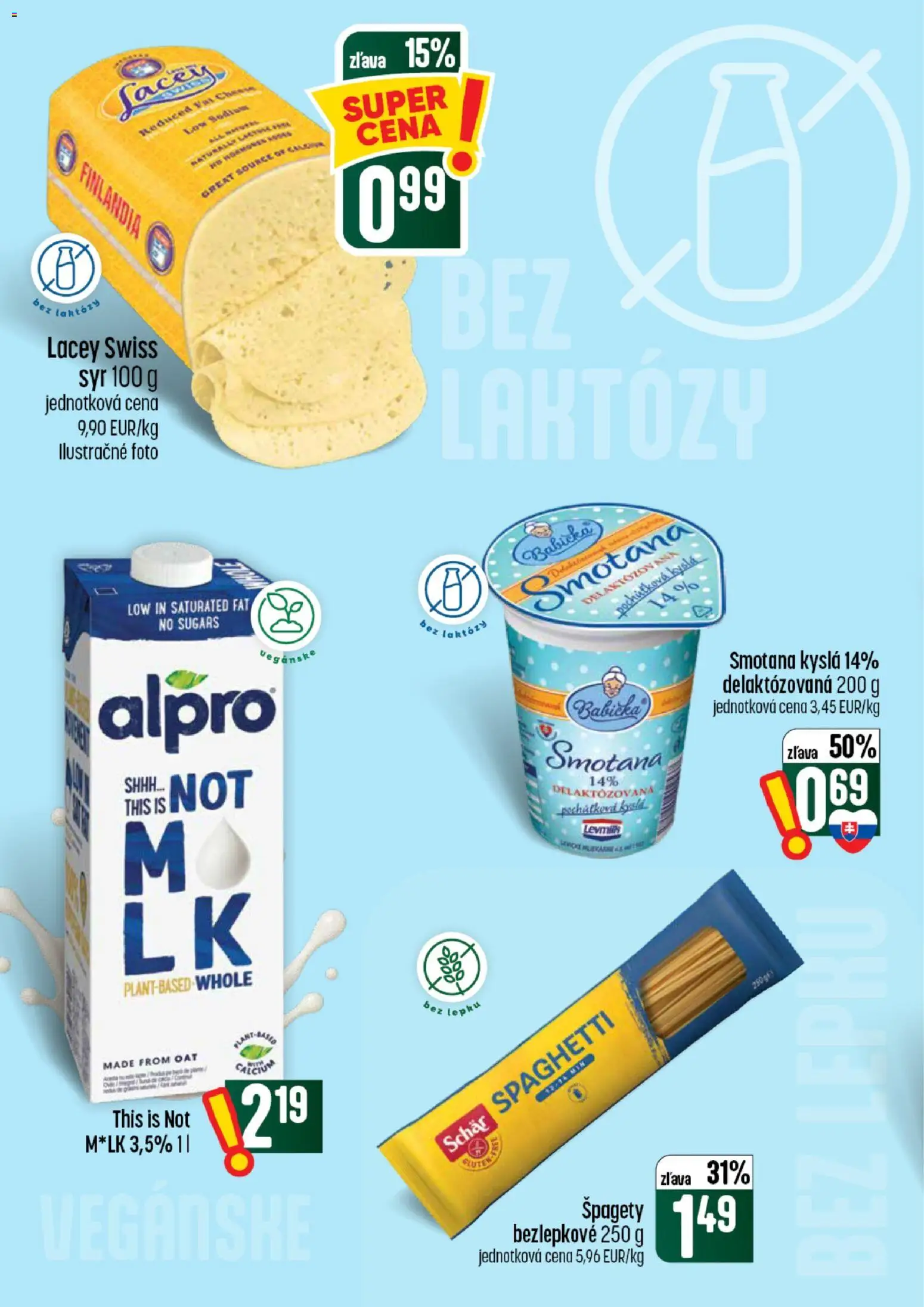 Nové COOP Jednota akcie – leták je platný od 30.07.2026 | Strana: 24 | Produkty: Syr, Smotana, Finlandia, Špagety