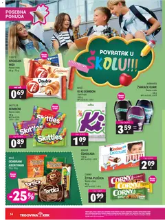 Trgovina Krk Katalog - Pregled kataloga iz trgovine Trgovina Krk, vrijedi od 01.09.2026 | Stranica: 14 | Proizvodi: Oreo, Čokolada, Bombon, Bomboni