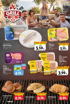 ORADA ADRIATIC Filet brancina, svježi - Pregled kataloga iz trgovine Plodine, vrijedi od 29.07.2026 | Stranica: 4 | Proizvodi: Puretina, Pileći file, Brancin, Pecivo