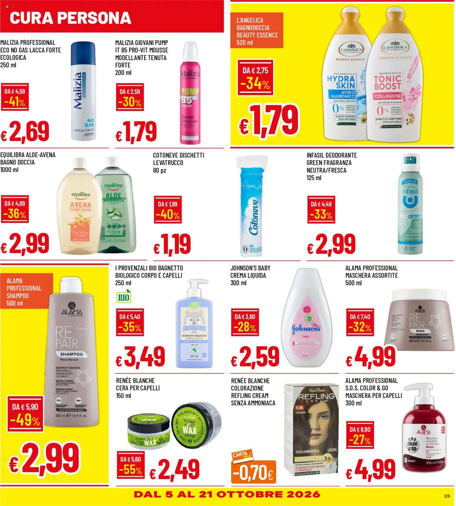 Volantino Galassia del 30/09/2026 | Pagina: 23 | Prodotti: Crema, Lacca, Avocado, Burro
