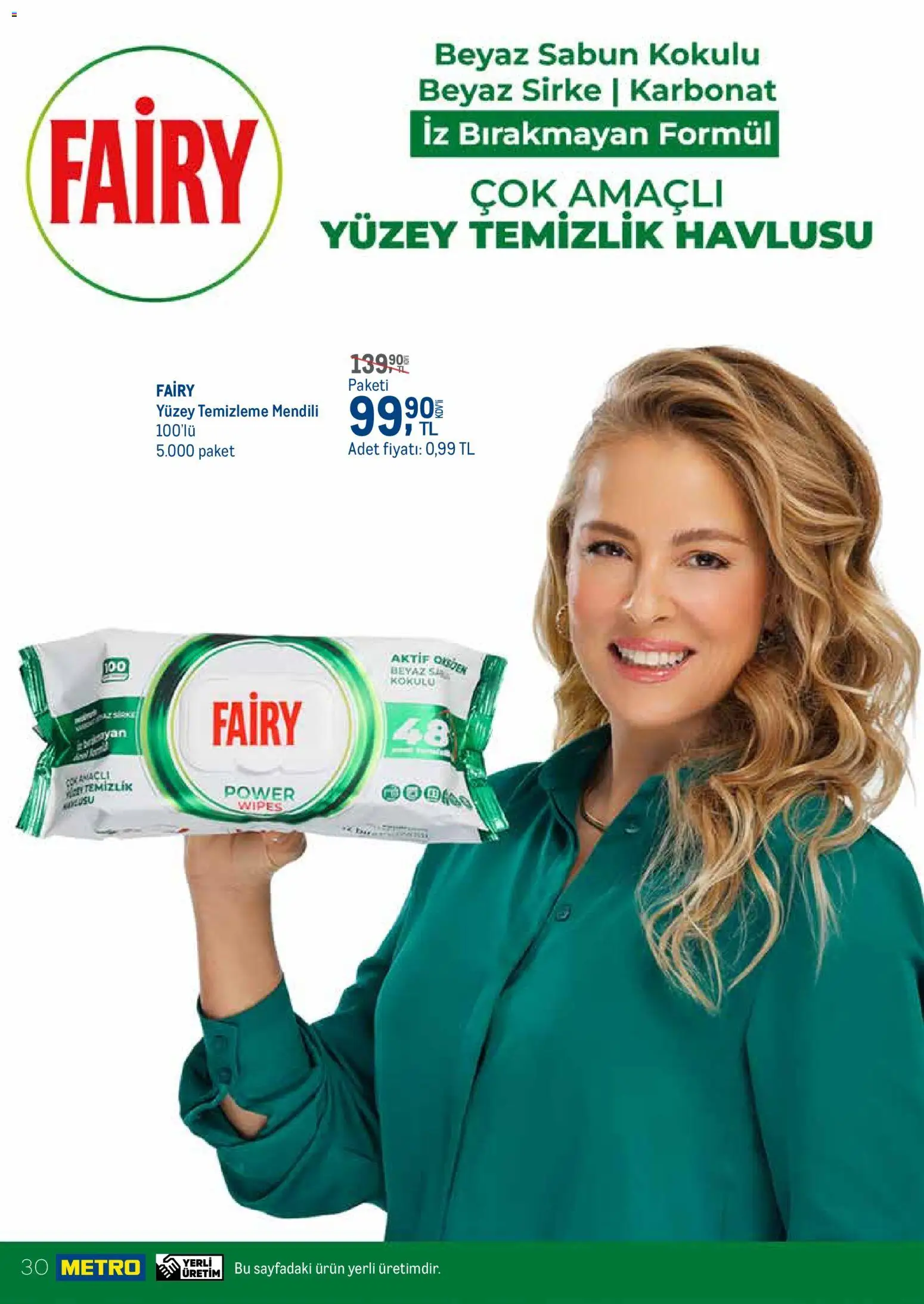 Metro - Temizlik | Kişisel bakım - 01.03.2026 tarihinden itibaren geçerlidir | Sayfa: 30 | Ürünler: Sabun, Sirke