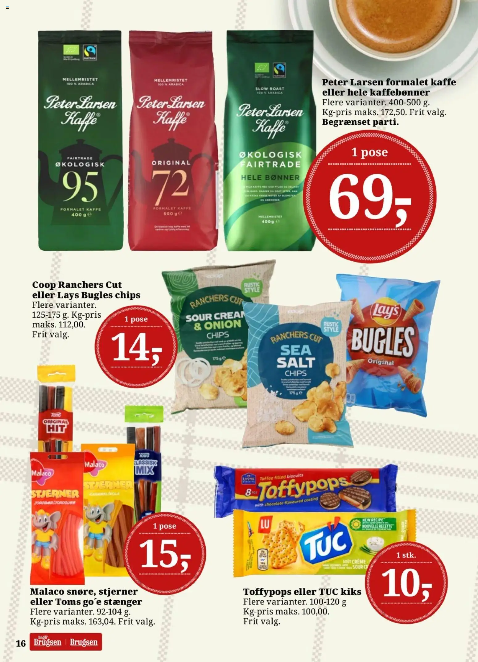 Dagli'Brugsen tilbudsavis – gyldig fra 22.05.2026 | Side: 18 | Produkter: Creme, Chips, Salt, Bønner