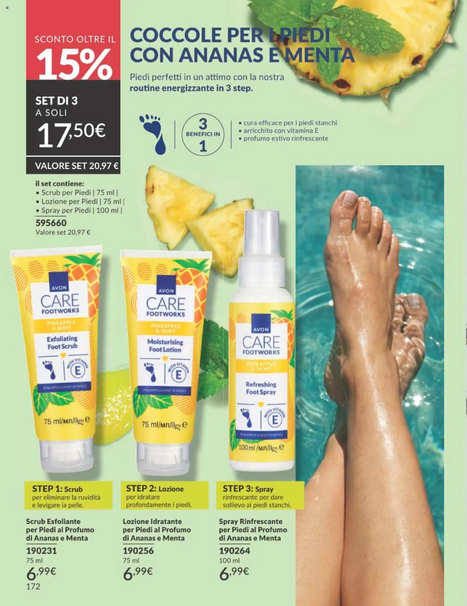 Volantino Avon del 01/08/2026 | Pagina: 172 | Prodotti: Scrub, Ananas, Menta, Profumo