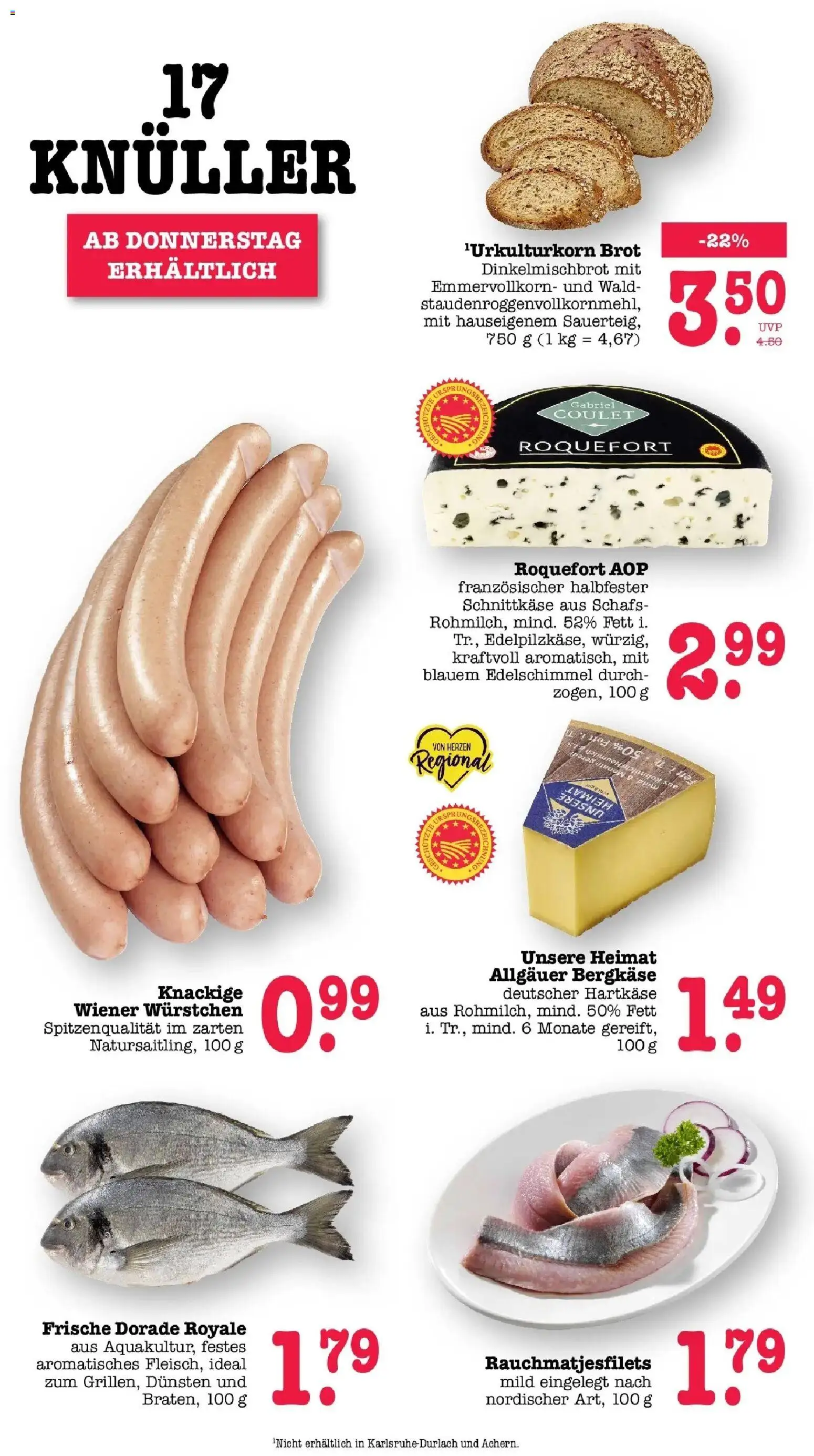 Edeka Prospekt Frankfurt Am Main (ab 07.09.2026) » Angebote Online | Seite: 59 | Produkte: Dorade, Wiener wurstchen, Brot