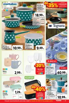 Plodine Katalog - Pregled kataloga iz trgovine Plodine, vrijedi od 24.06.2026 | Stranica: 41 | Proizvodi: Set tanjura, Tognana, Šalica