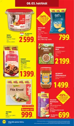 SNACK DAY Chips, Sós / paprikás - amely érvényes a következő dátumtól: 2026.07.30. | Oldal: 52