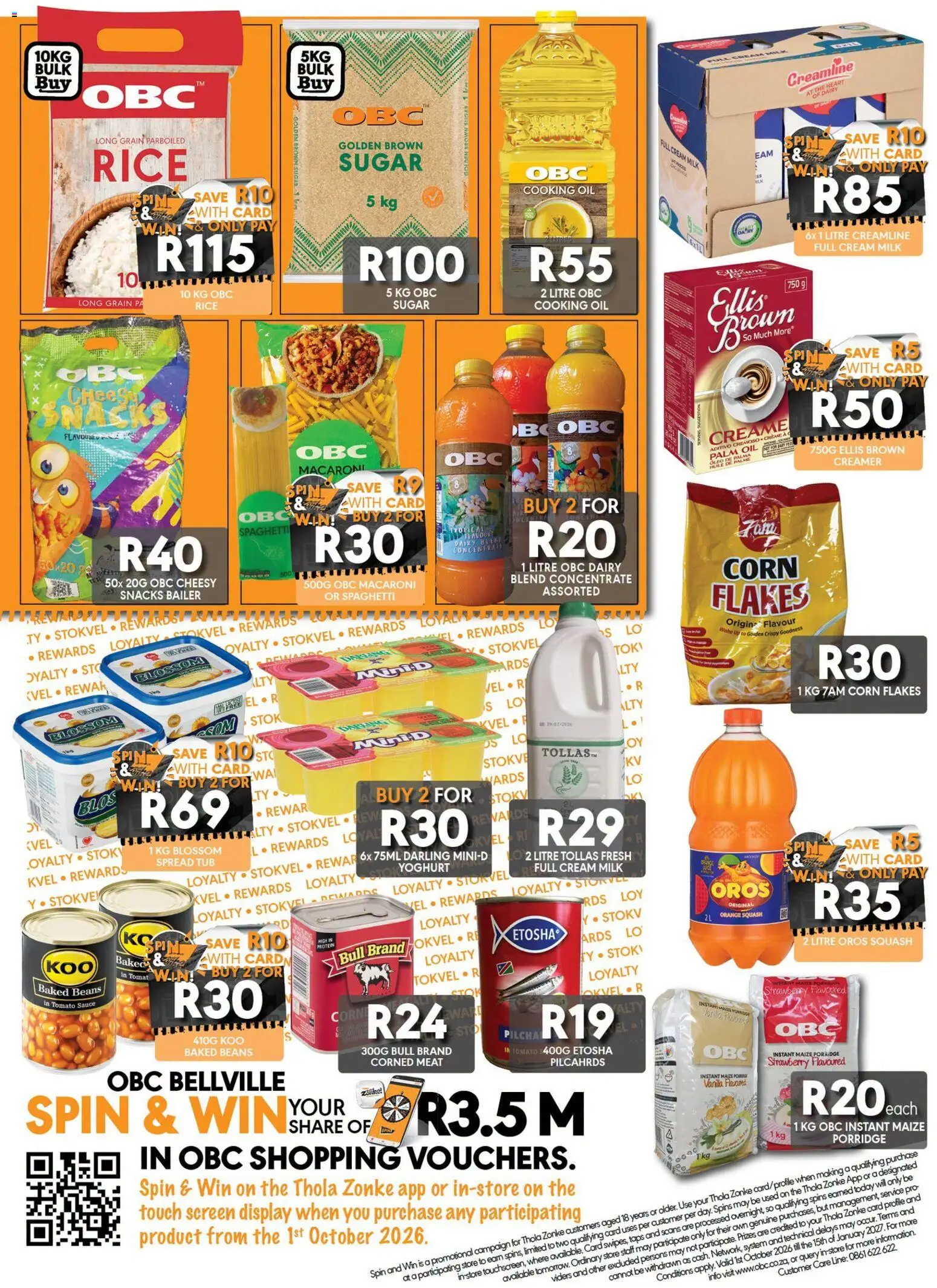 New OBC catalogue – valid from 24/09/2026 | Page: 2 | Products: Corn, Vanilla, Squash, Milk