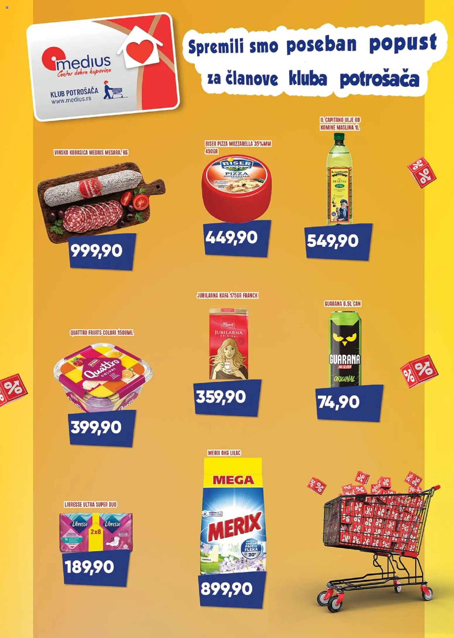 Medius katalog - važi od 30.06.2026 | Strana: 20 | Proizvode: Mozzarella, Guarana, Ulje, Kafa