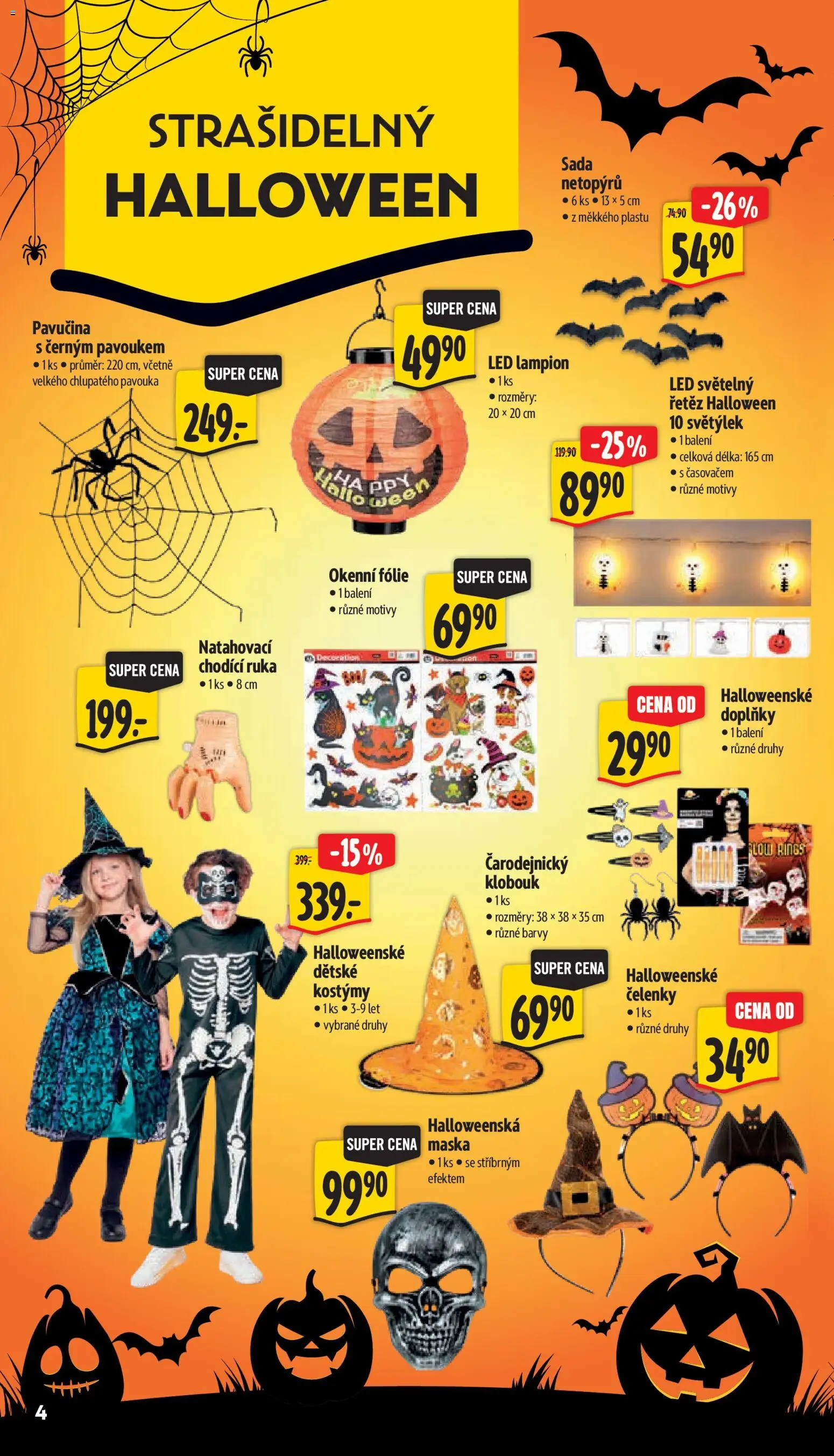 Albert leták - Hypermarket - Znojmo od 14.10.2026 | Strana: 17 | Produkty: Dětské kostýmy, Lampión, Fólie, Barvy