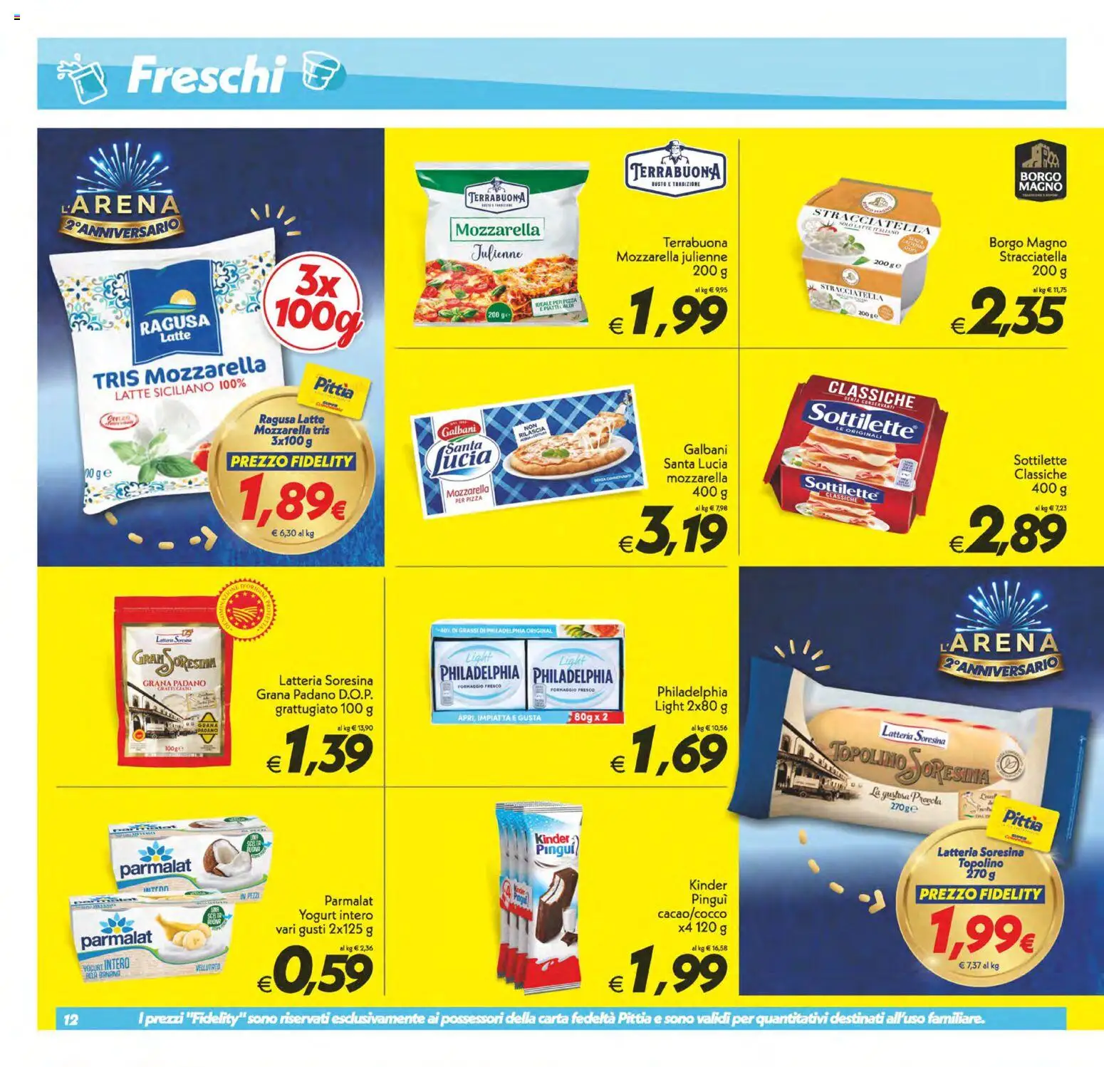Volantino SuperConveniente del 23/10/2026 | Pagina: 12 | Prodotti: Yogurt, Grana Padano, Formaggio fresco, Stracciatella