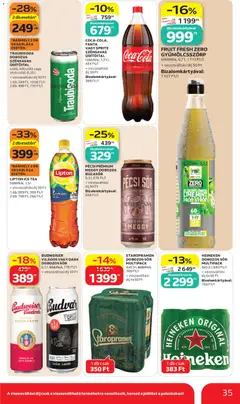 LIPTON ICE TEA, minden íz, 1,5 l, + visszaváltási díj 50 Ft, 1 db: 599 Ft, 399 Ft/l, 2 db: 798 Ft, 266 Ft/l - amely érvényes a következő dátumtól: 2026.10.15. | Oldal: 35