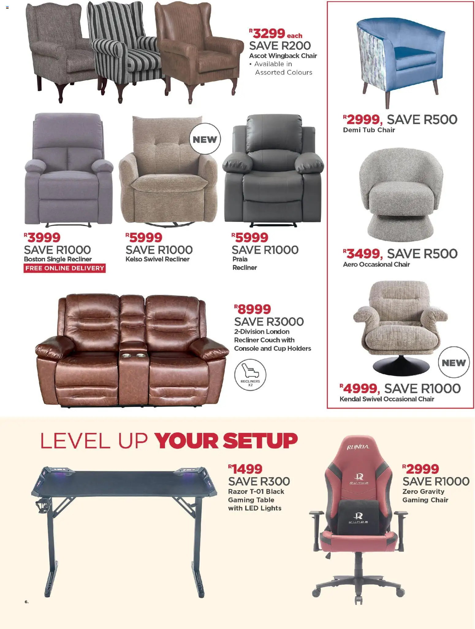 New House and Home catalogue – valid from 12/10/2026 | Page: 6 | Products: Couch, Table, Chair