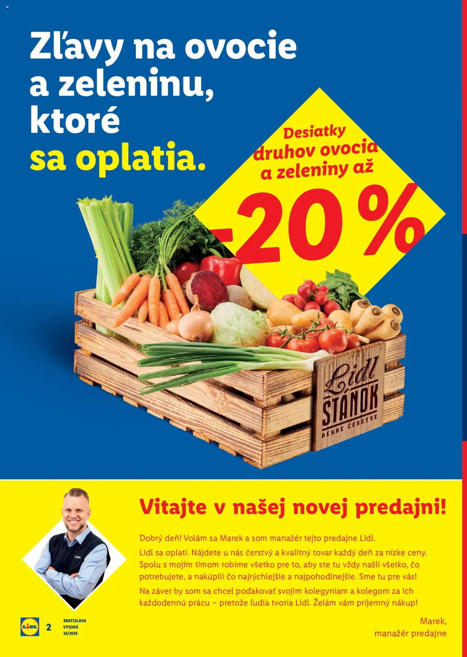 Nové Lidl akcie – leták je platný od 31.08.2026 | Strana: 2 | Produkty: Ovocie