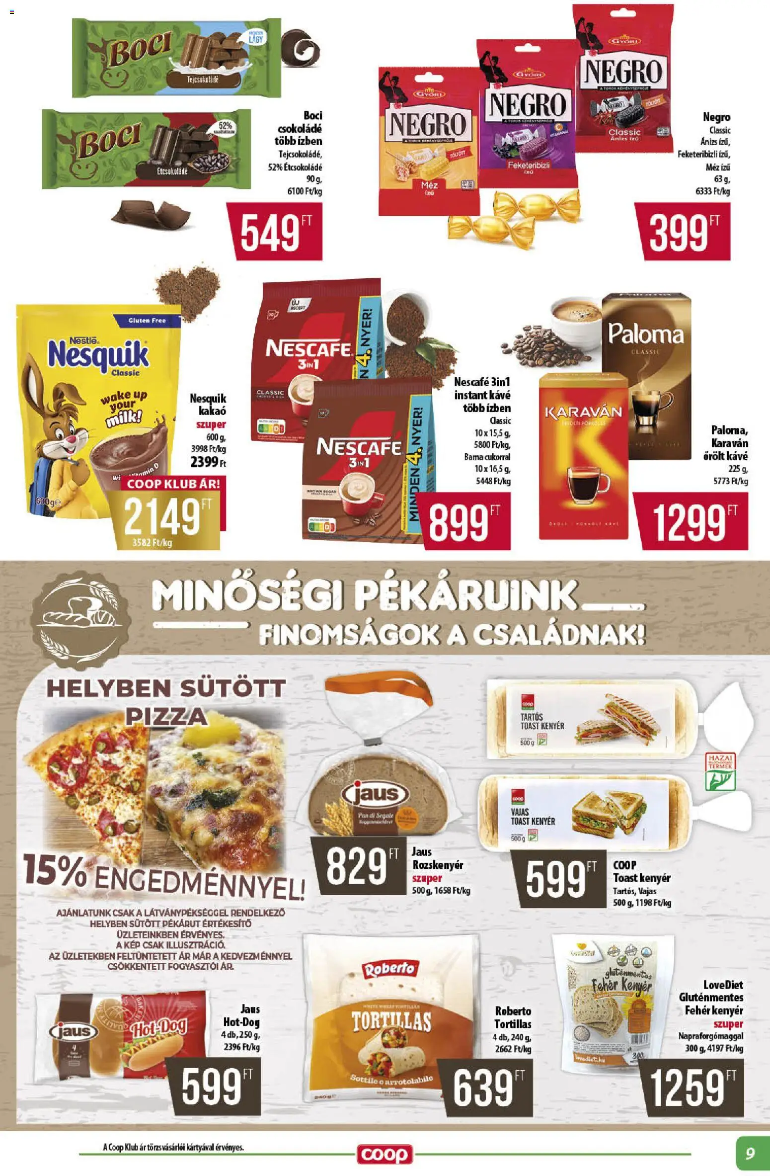 COOP akciós ujság - amely érvényes a következő dátumtól: 2026.10.22. | Oldal: 9