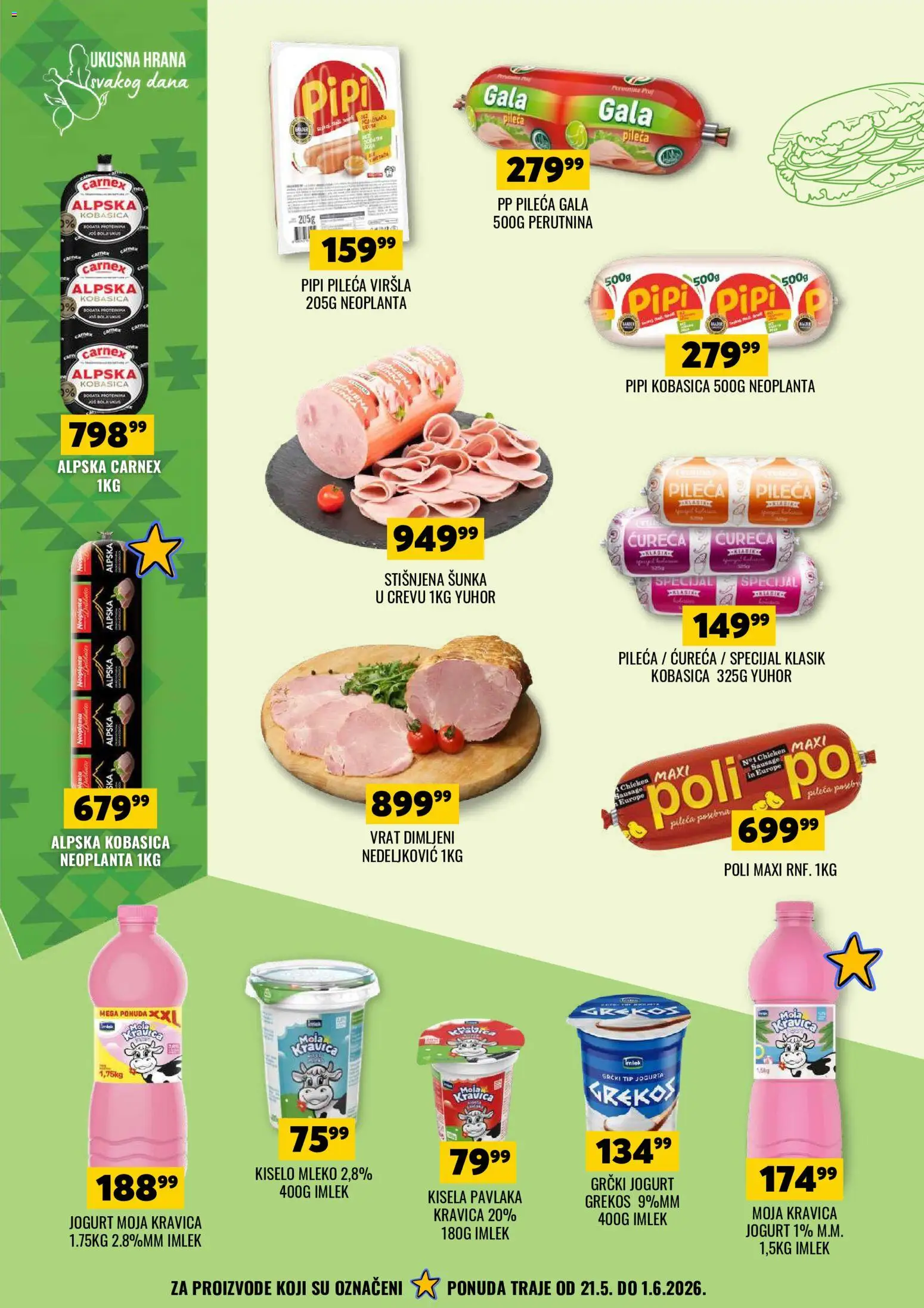 Tekijanka katalog - važi od 20.05.2026 | Strana: 8 | Proizvode: Grčki jogurt, Jogurt, Kobasica, Pavlaka
