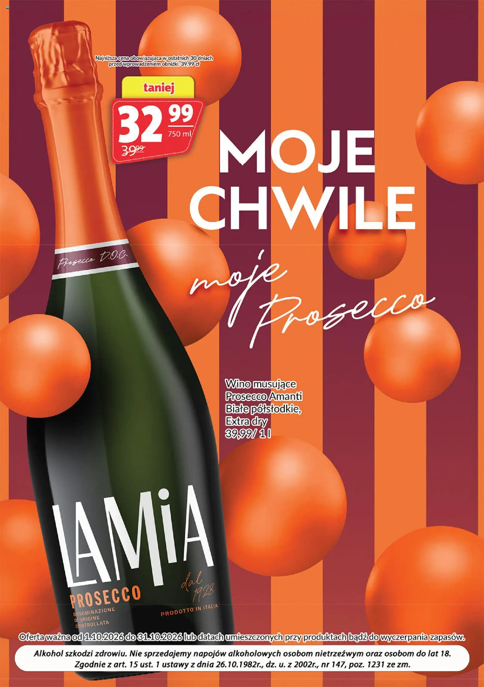 Prim Market gazetka - Oferta alkoholowa od 01.10.2026 | Strona: 8 | Produkty: Wino musujące prosecco, Wino, Alkohol, Prosecco