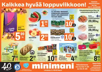Minimani-mainoslehti voimassa 29/07/2026 alkaen