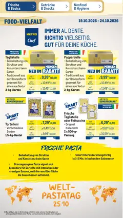 Metro Prospekt ab 19.10.2026 gültig | Seite: 18 | Produkte: Gerichte, Pasta, Rindfleisch