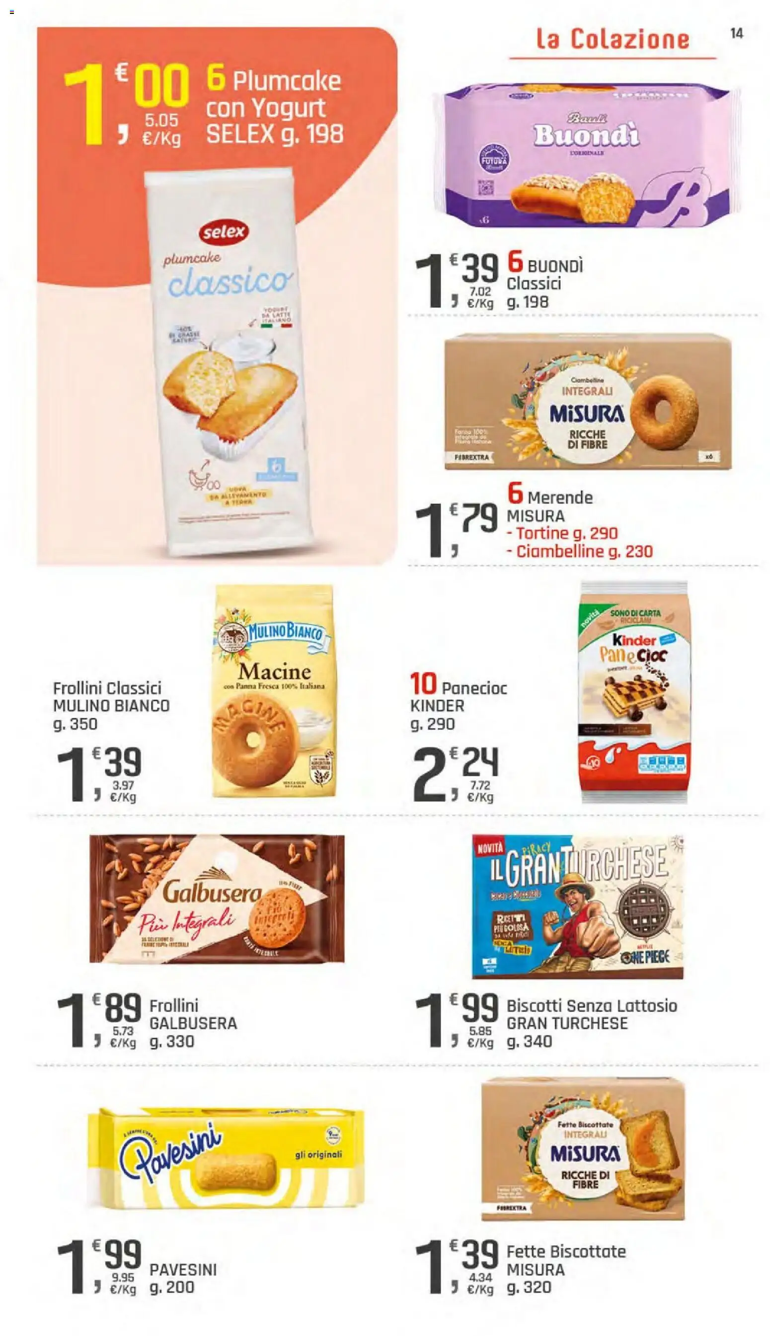 Volantino DOK del 06/08/2026 | Pagina: 14 | Prodotti: Yogurt, Biscotti, Latte, Plumcake