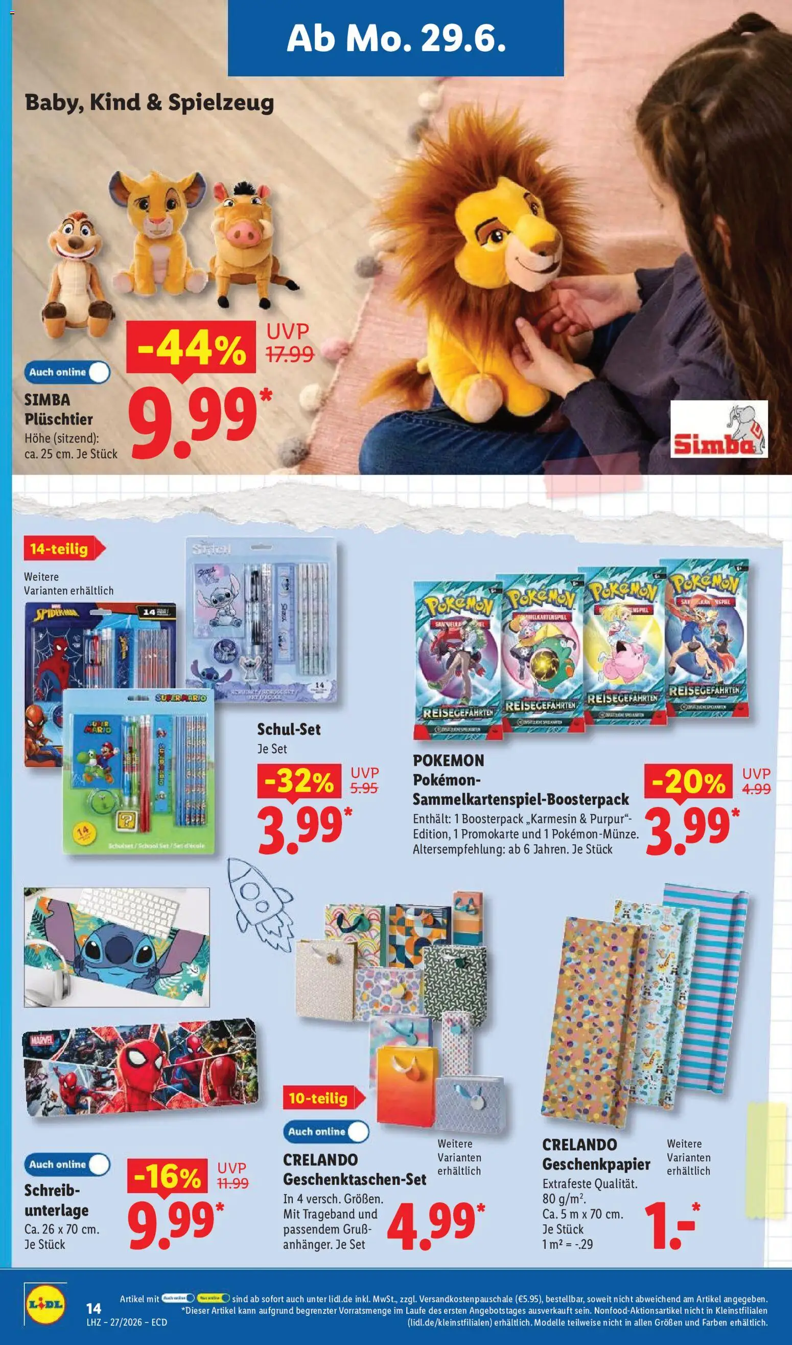 Lidl Prospekt | 29.06.2026 | Wie erhält man einen begrenzten Rabatt? | Deutschland