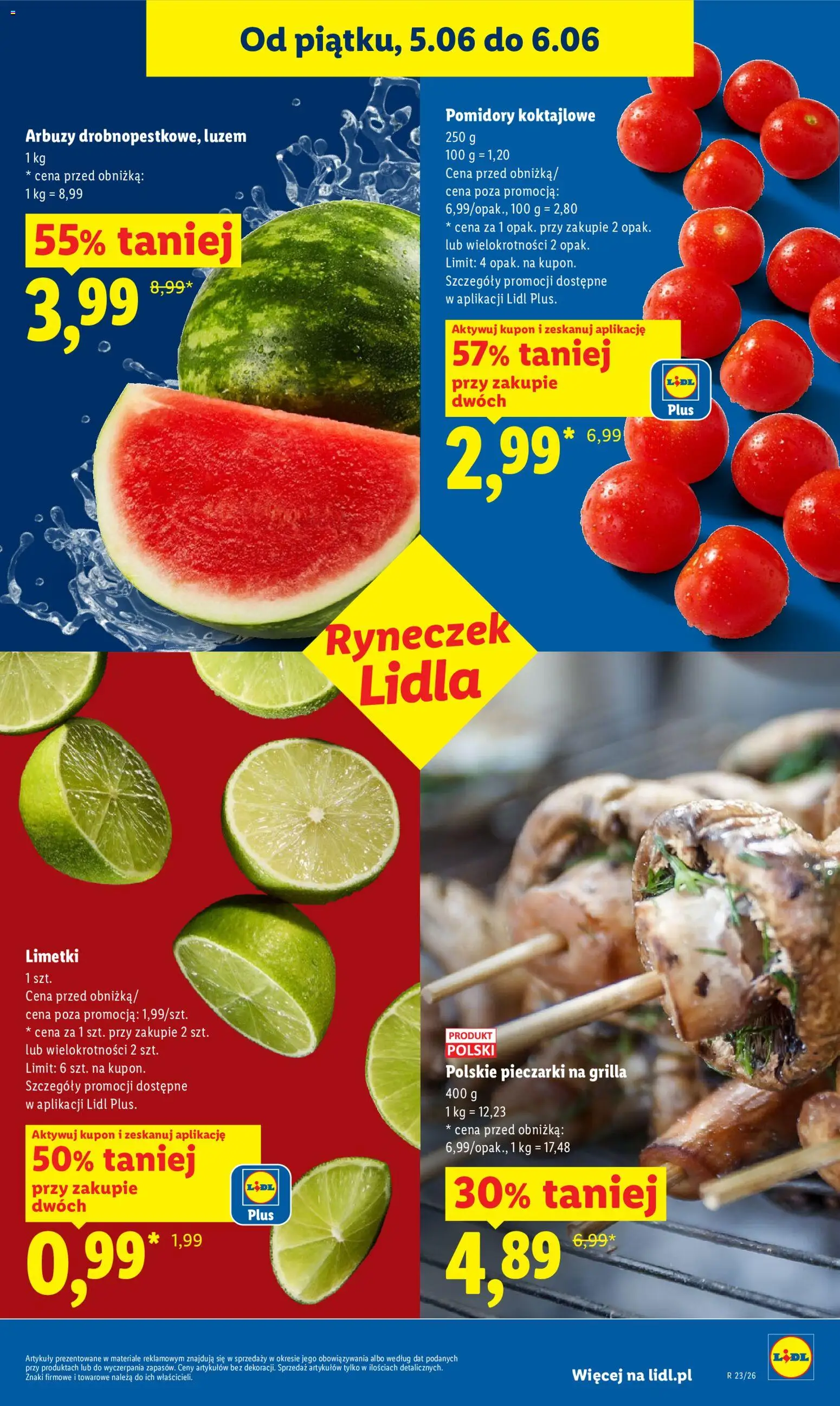 Lidl gazetka od 05.06.2026 | Strona: 43 | Produkty: Pieczarki, Pomidory