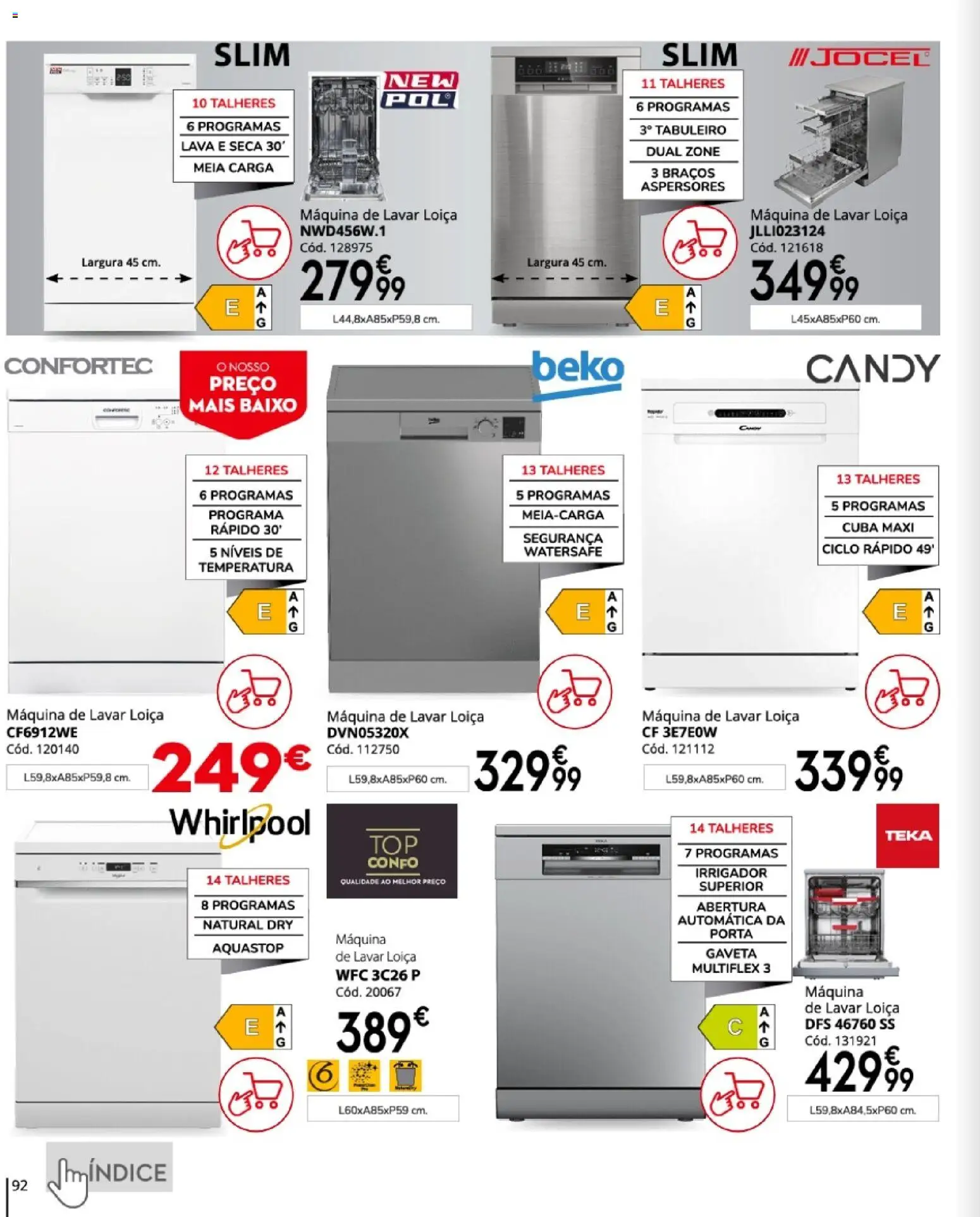Conforama folheto │ válido de 16.04.2026 | Página: 92 | Produtos: Porta, Máquina de lavar, Talheres, Whirlpool