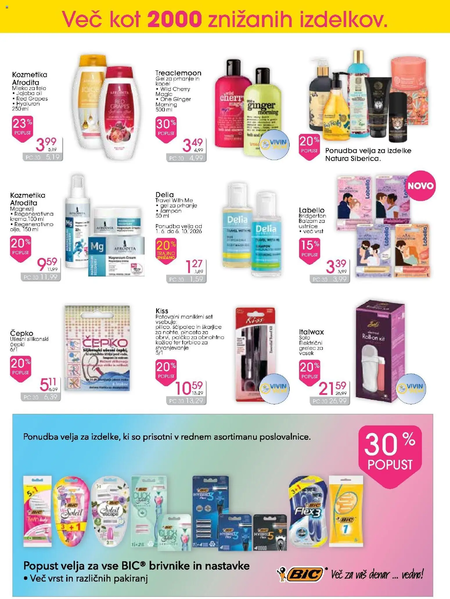 Novi Tuš drogerija katalog ponudbe – veljaven od 10.06.2026 | Stran: 6 | Izdelki: Kopel, Gel za prhanje, Sampon, Mleko za telo