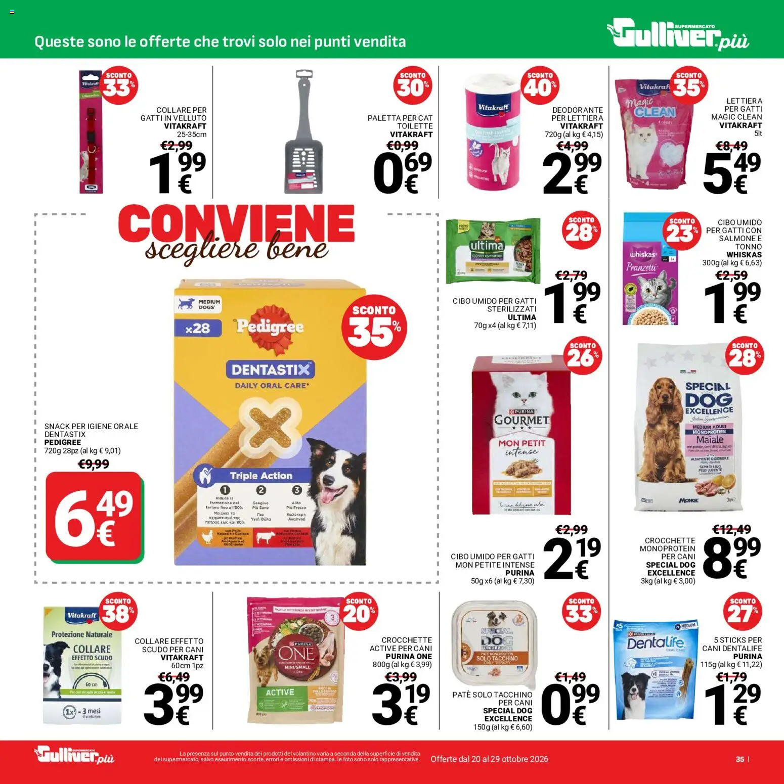 Volantino Gulliver del 20/10/2026 | Pagina: 35 | Prodotti: Paté, Maiale, Salmone, Tonno