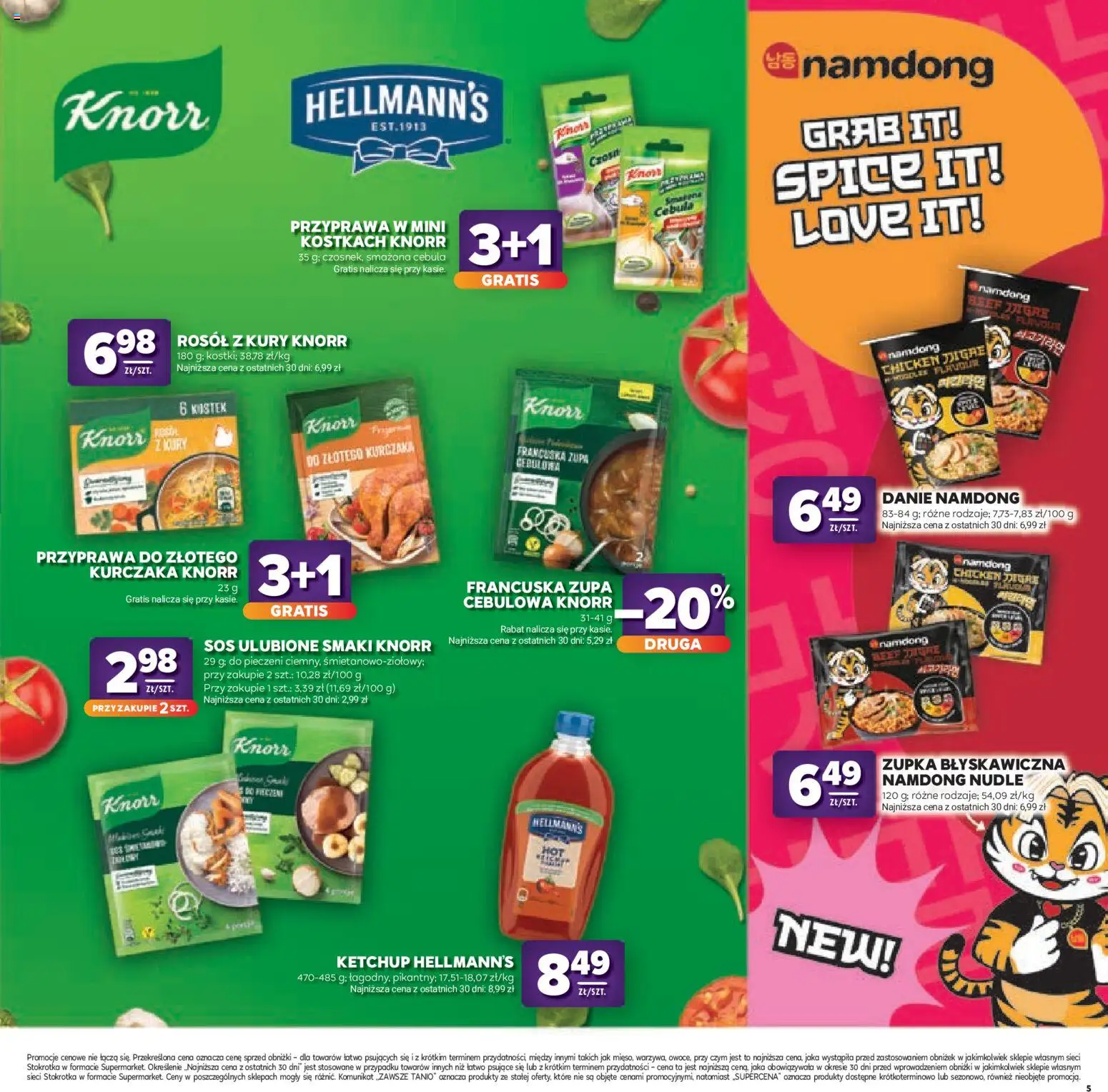 Stokrotka gazetka - Katalog Kulinarny od 20.08.2026 | Strona: 5 | Produkty: Stokrotka, Cebula, Zupa, Sos