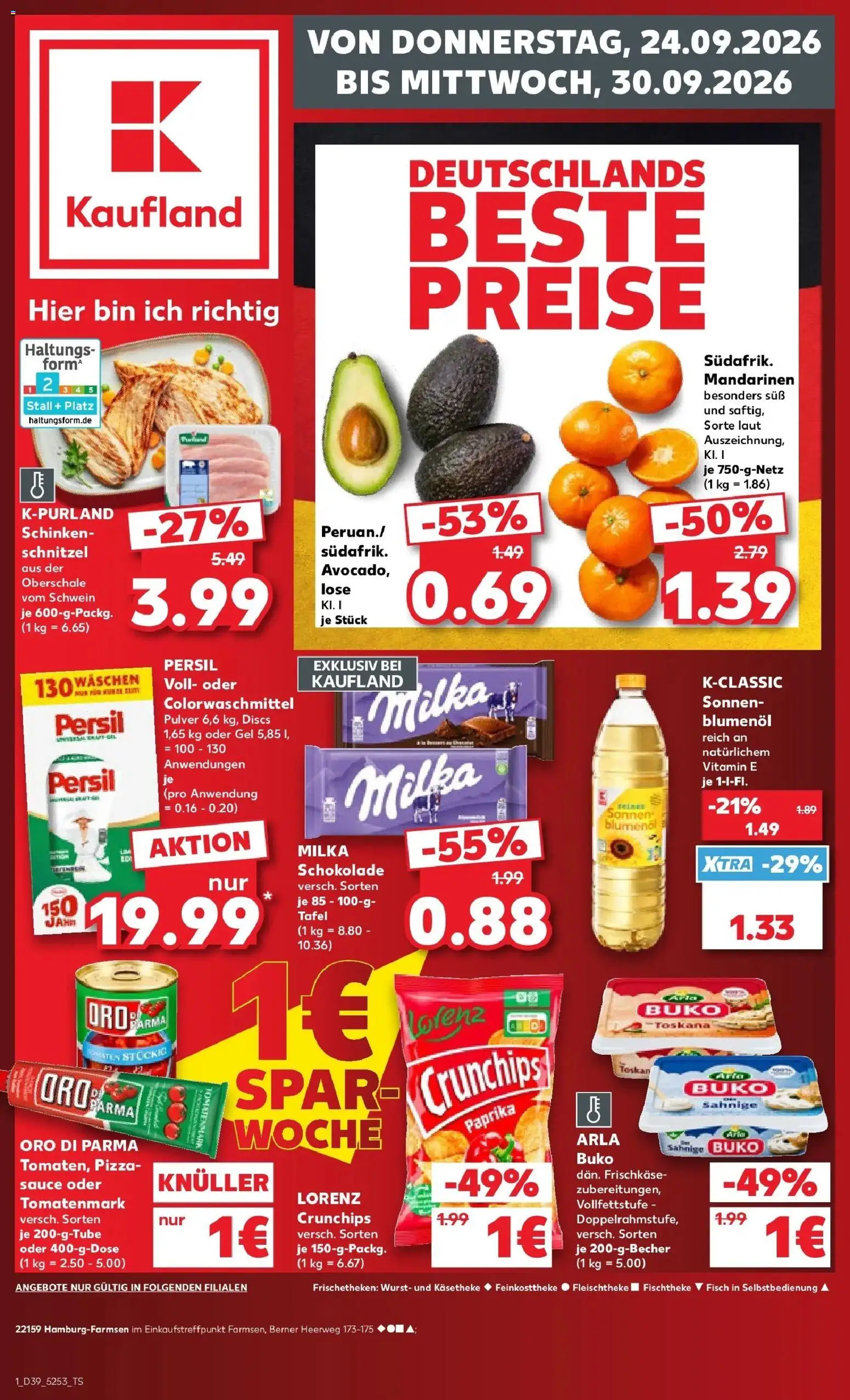 Prospekt Kaufland ab 21.09.2026 » Angebote Online zum Blättern | Seite: 13 | Produkte: Fisch, Paprika, Schinken, Pizza