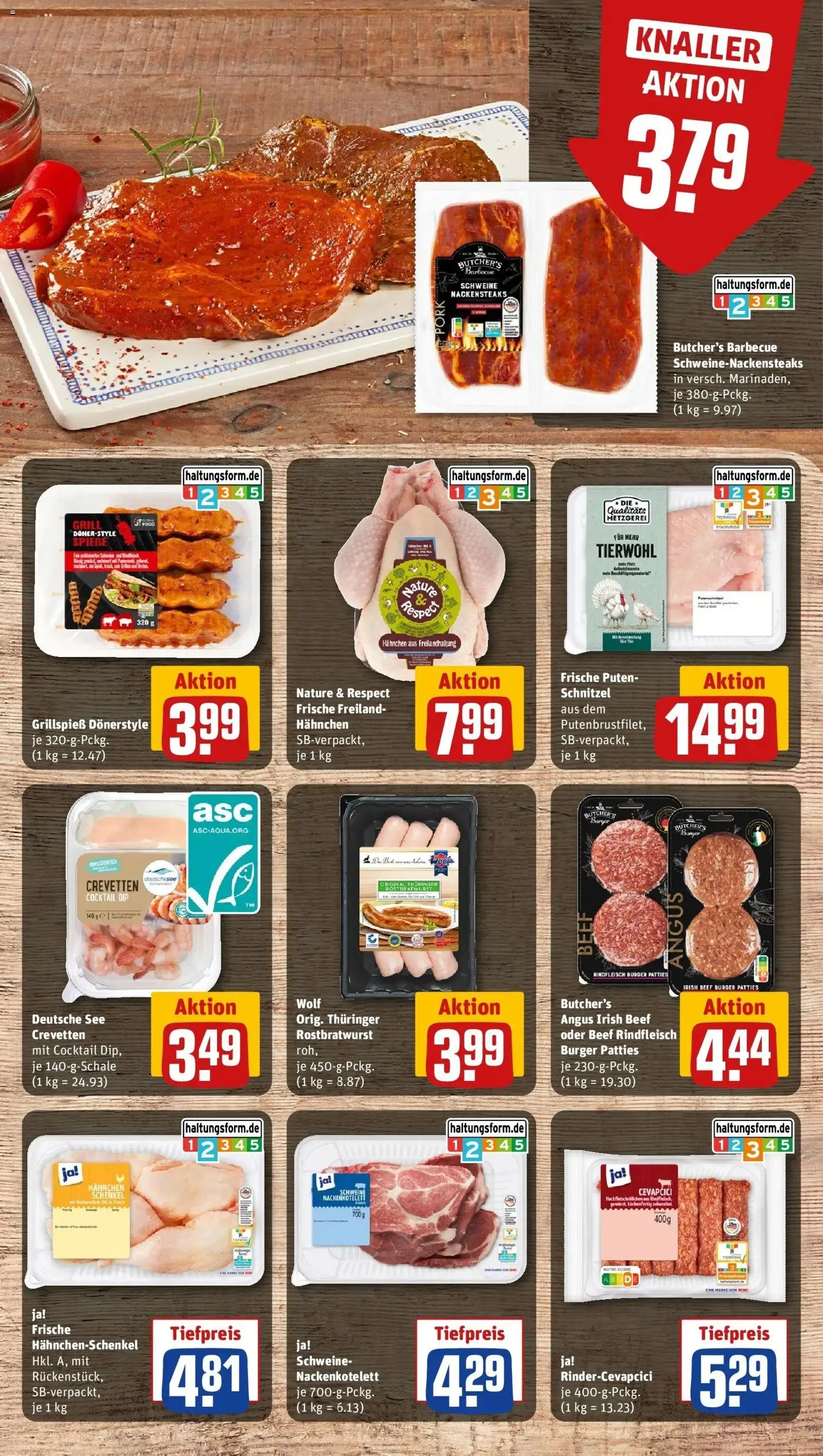 REWE Prospekt ab 21.09.2026 zum Blättern » Angebote | Seite: 15 | Produkte: Grill, Cevapcici, Schnitzel, Rindfleisch