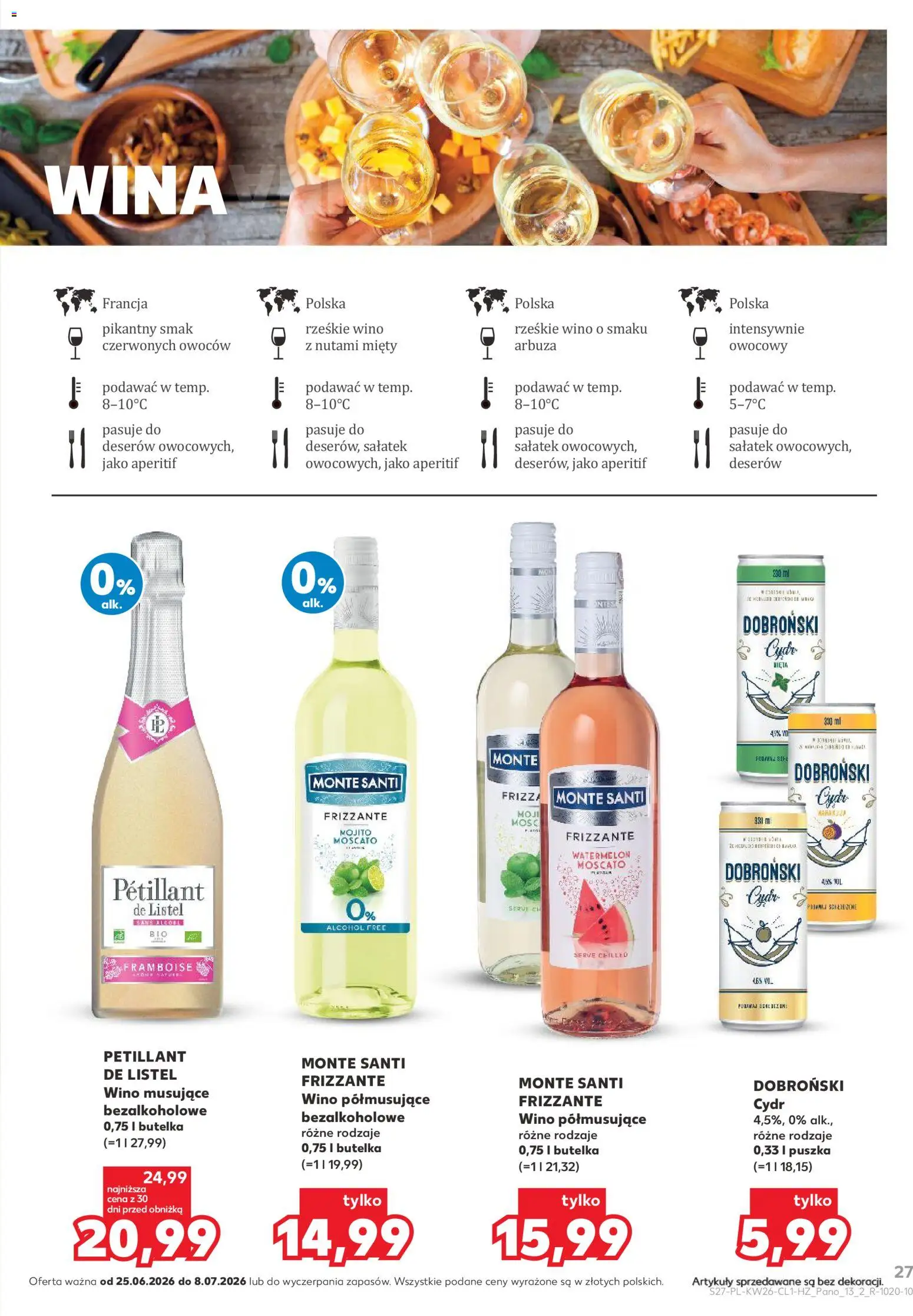Kaufland Polsko leták - Barek od 25.06.2026 | Strana: 27 | Produkty: Moscato, Frizzante, Mojito