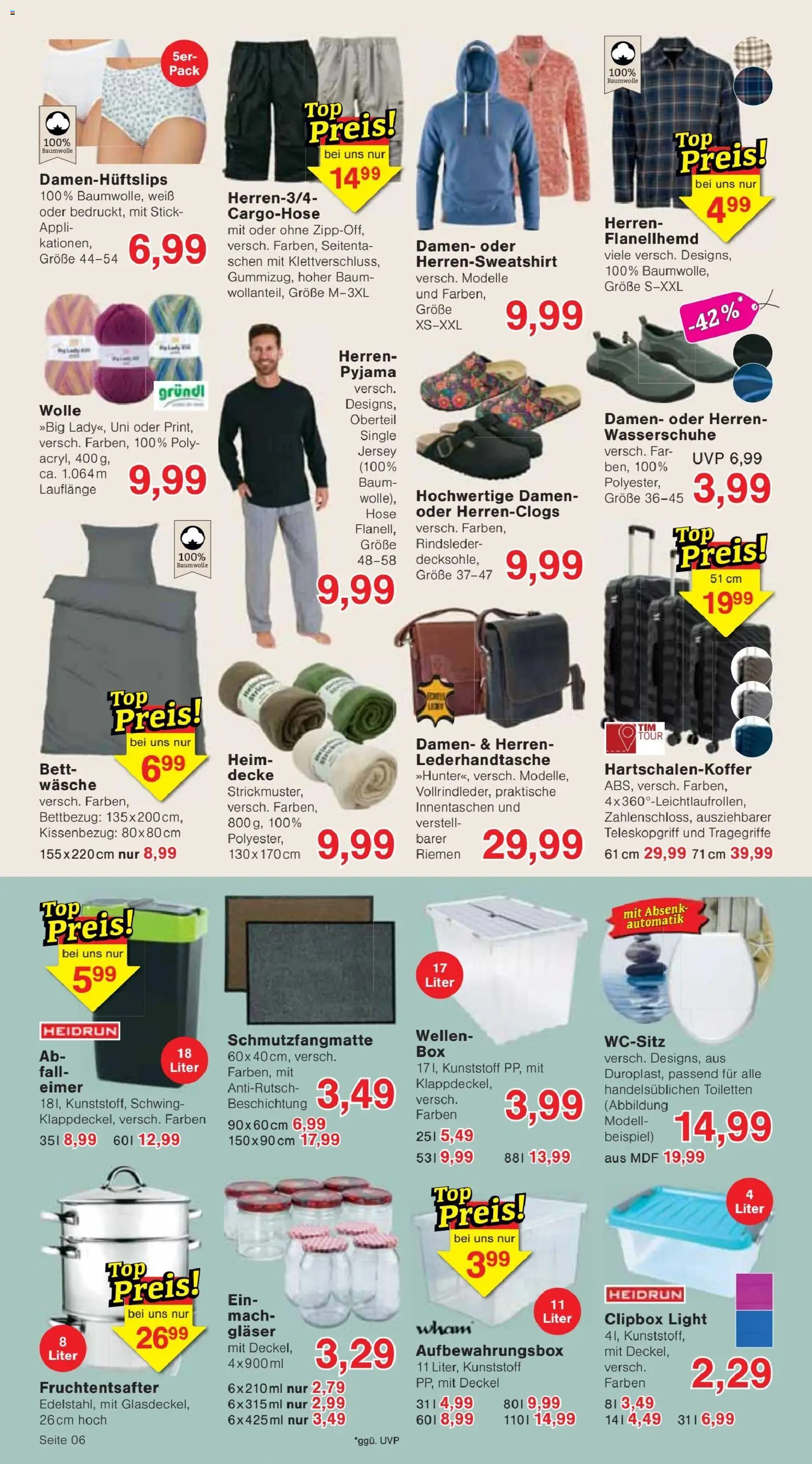 Jawoll Prospekt – gültig ab 24.08.2026 | Seite: 10 | Produkte: Bett, Cargohose, Schmutzfangmatte, Hose