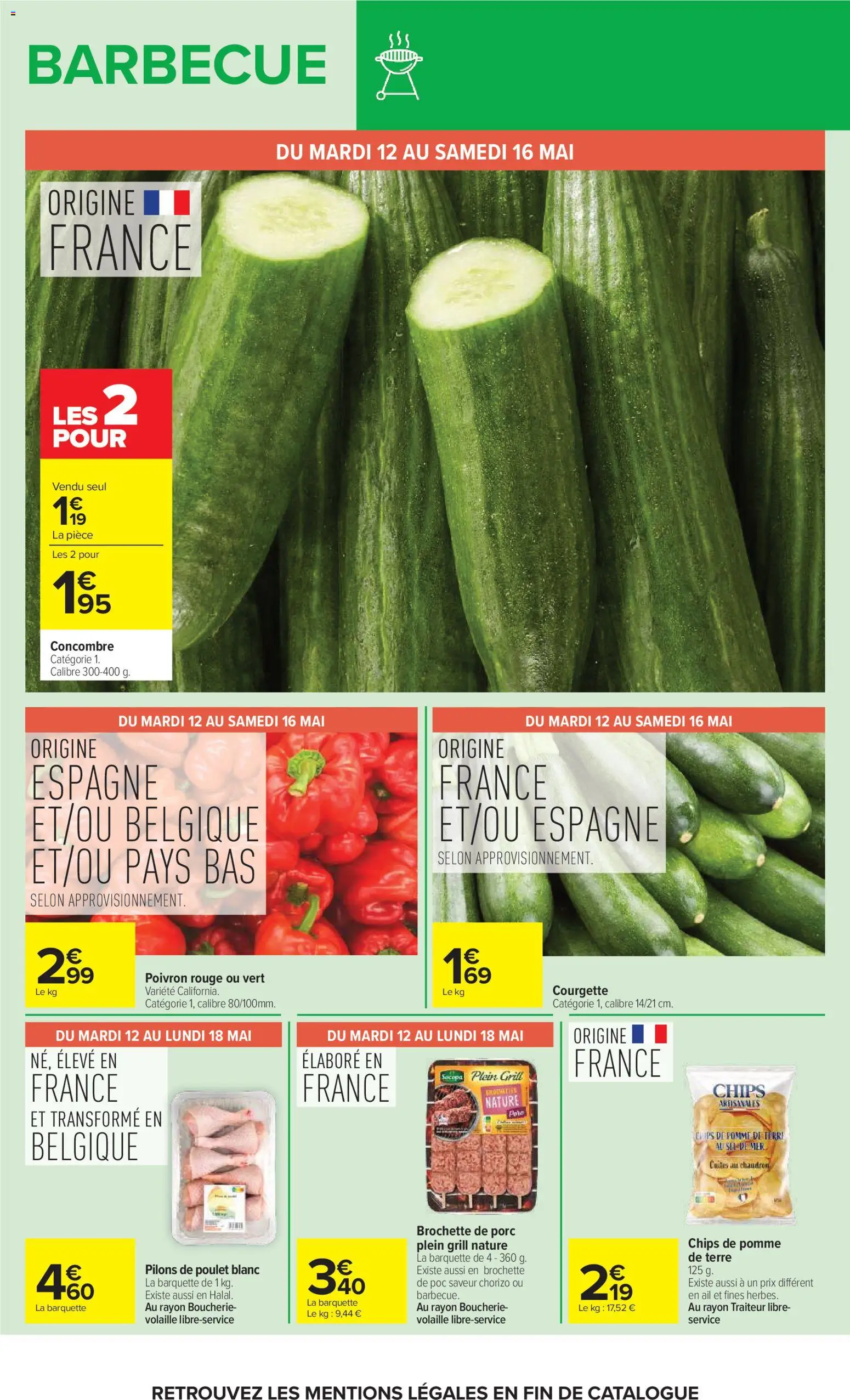 {H1} | Page: 12 | Produits: Chorizo, Concombre, Pomme, Ail