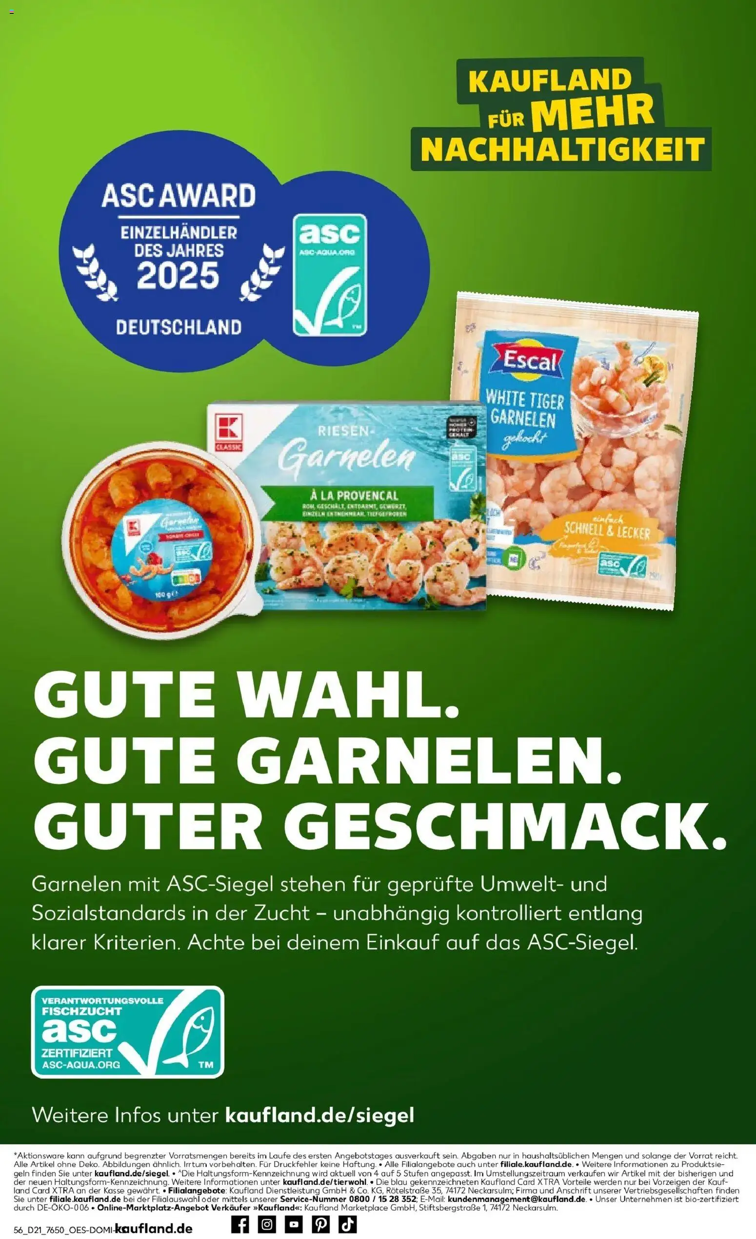 Kaufland Prospekt Dillingen An Der Donau – gültig ab 18.05.2026 | Seite: 61 | Produkte: Garnelen, Tiger garnelen