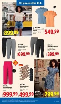 ESMARA, Ženski kapri donji deo trenerke, ESMARA Ženski kapri donji deo trenerke - pregled Lidl kataloga - važi od 06.08.2026 | Strana: 83 | Proizvode: Trenerke, Haljina, Pantalone, Helanke