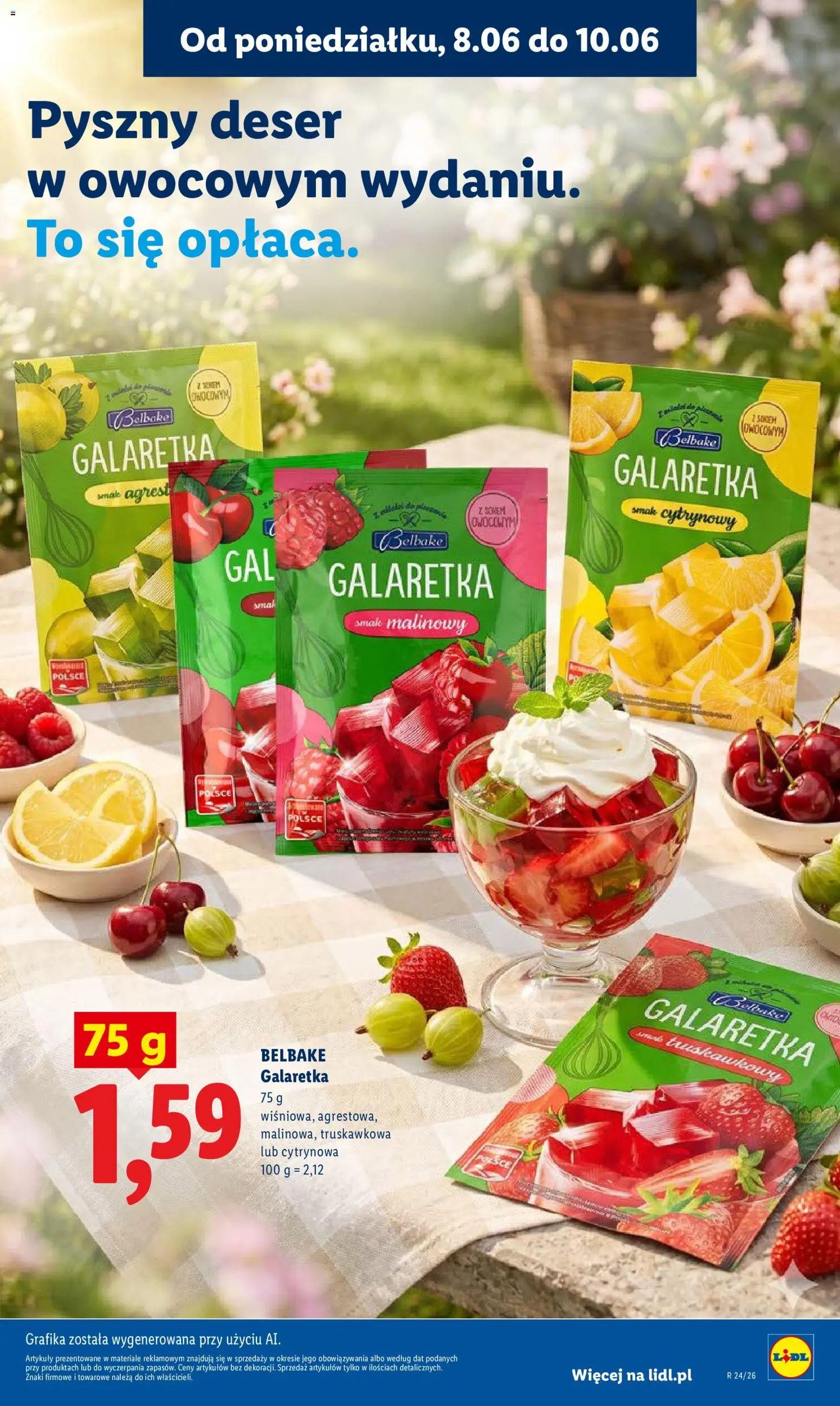 Lidl gazetka od 08.06.2026 | Strona: 77 | Produkty: Galaretka, Agrest
